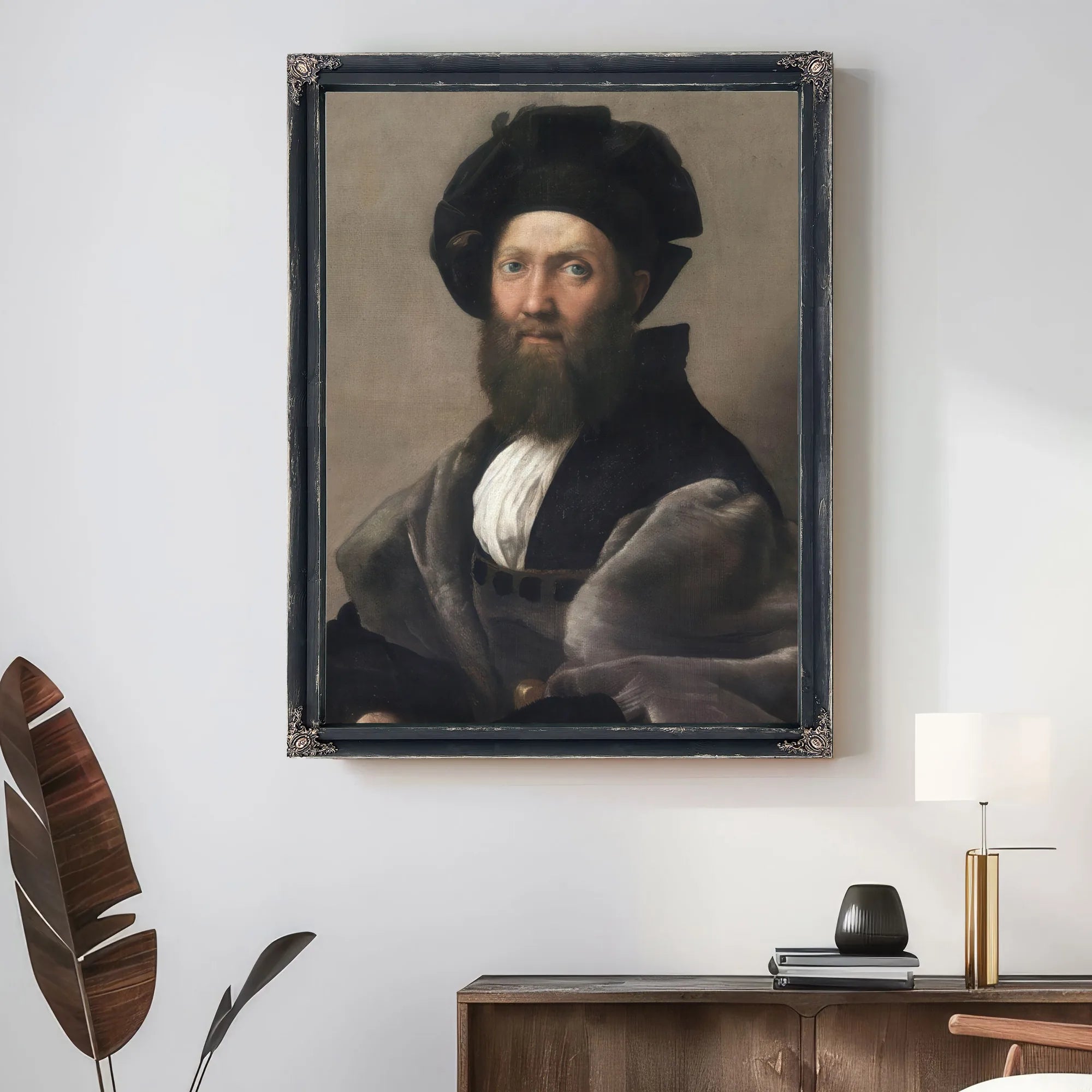 Baldassare Castiglione By Raphael Fine Art Print