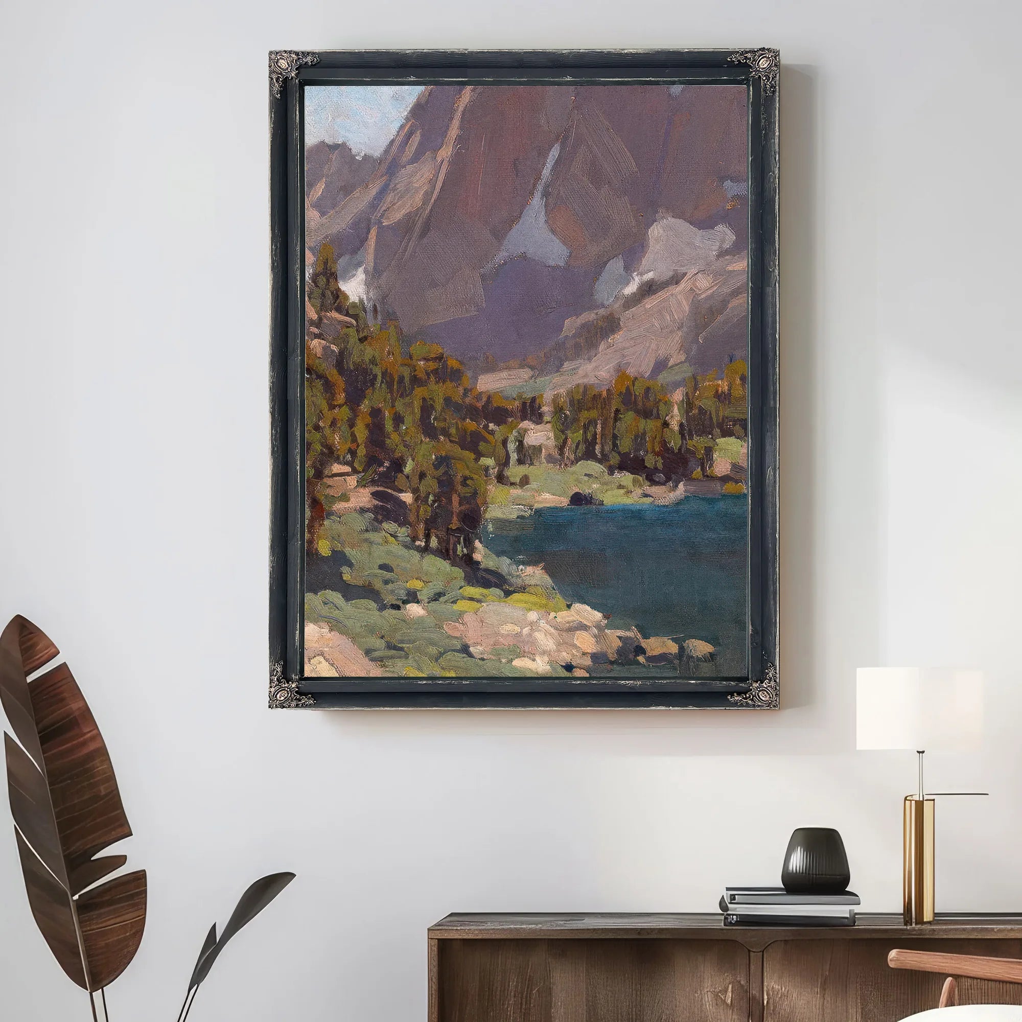End Of The Lake, California Sierras By Edgar Payne Fine Art Print
