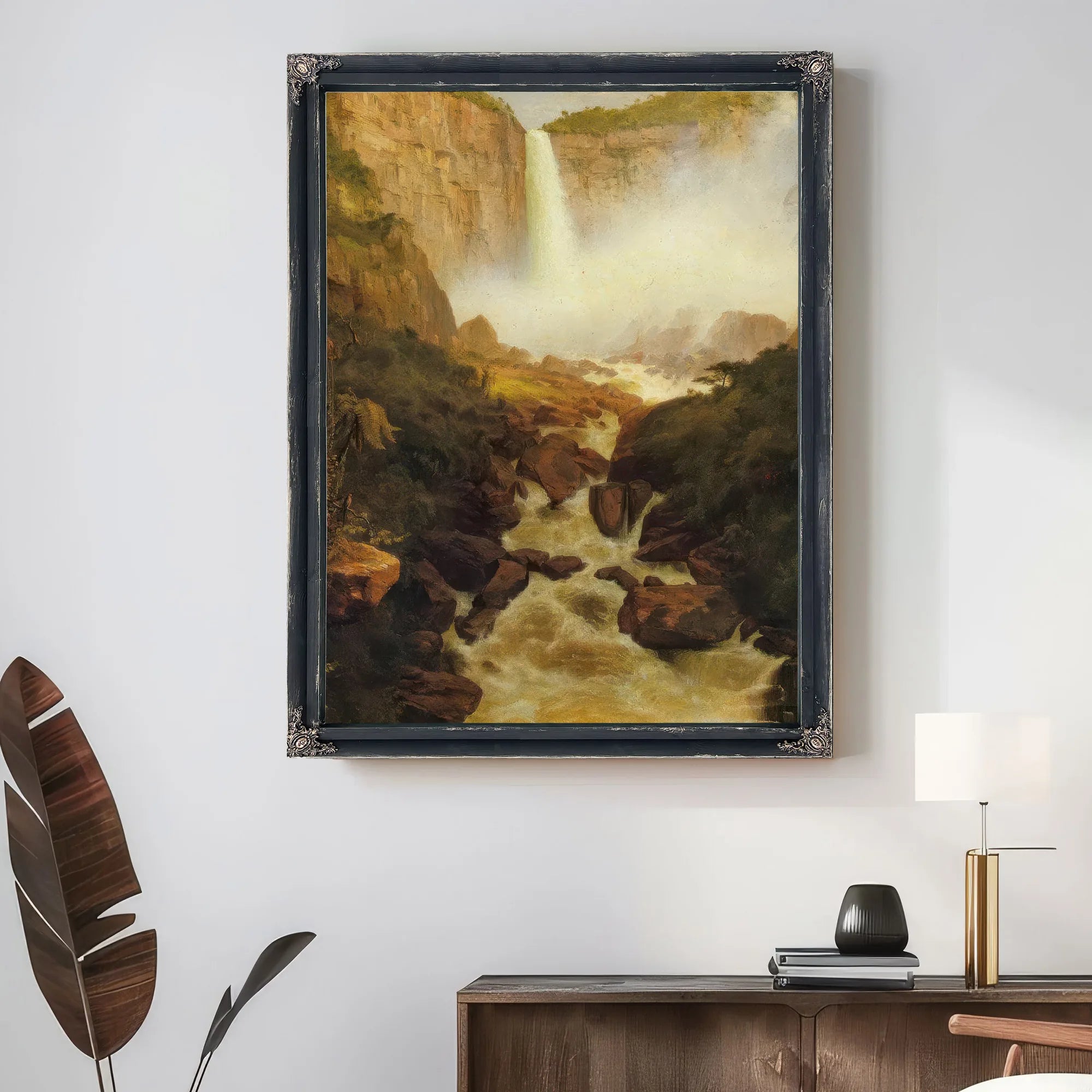 Tequendama Falls Near Bogota By Frederic Edwin Church Fine Art Print