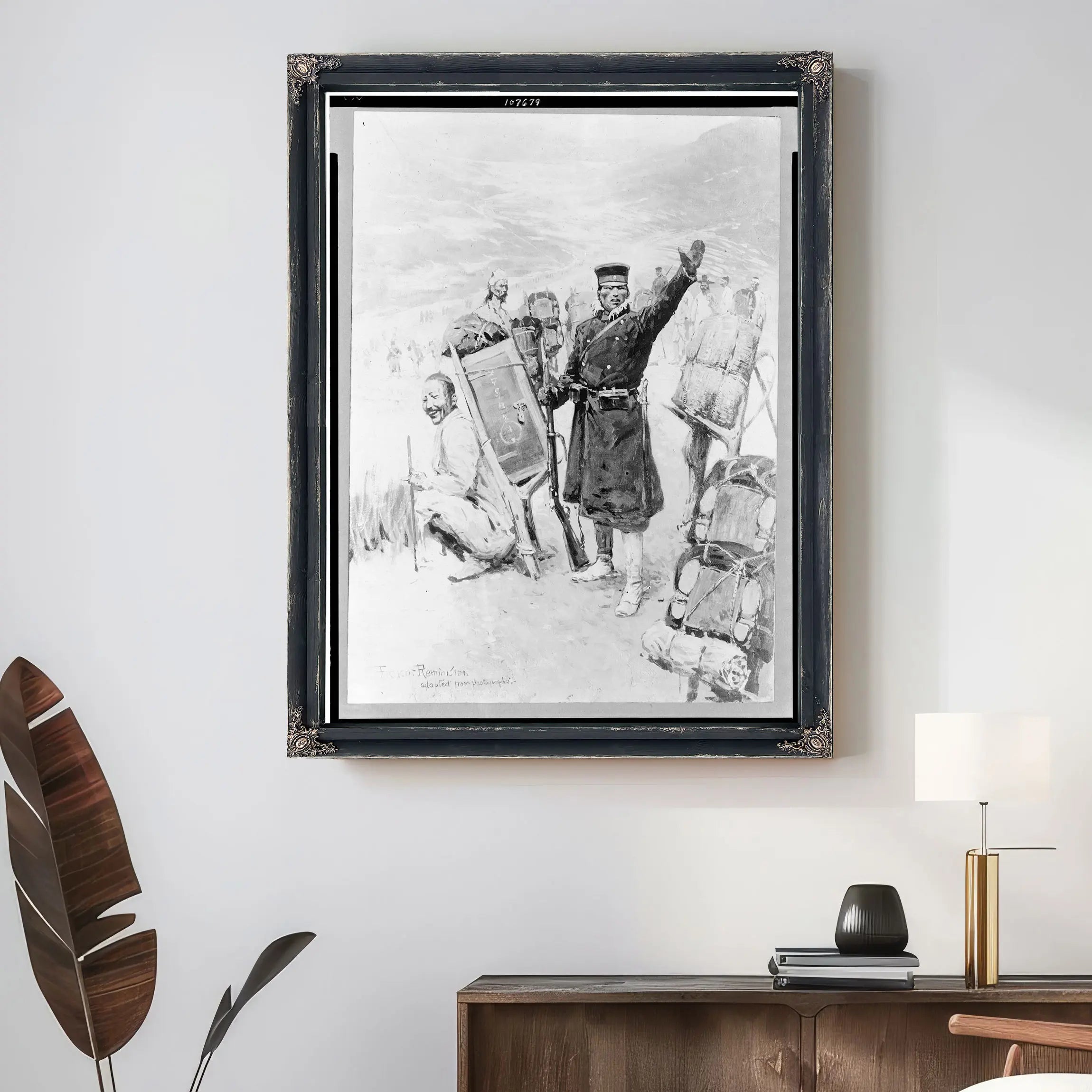 On The March To The Yalu Lccn  by Frederic Remington