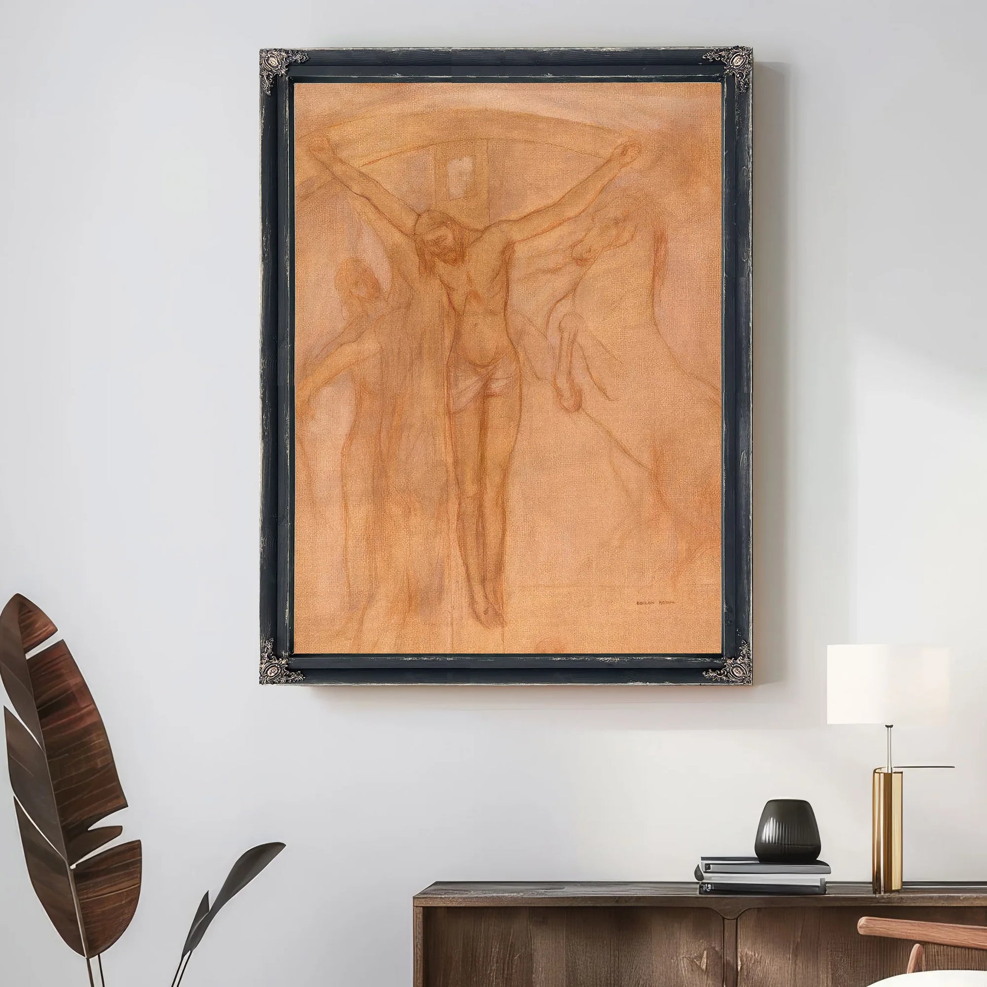 Christ On The Cross By Odilon Redon Fine Art Print