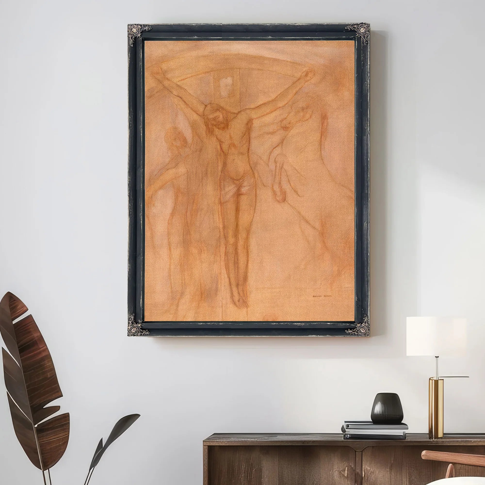 Christ On The Cross By Odilon Redon Fine Art Print