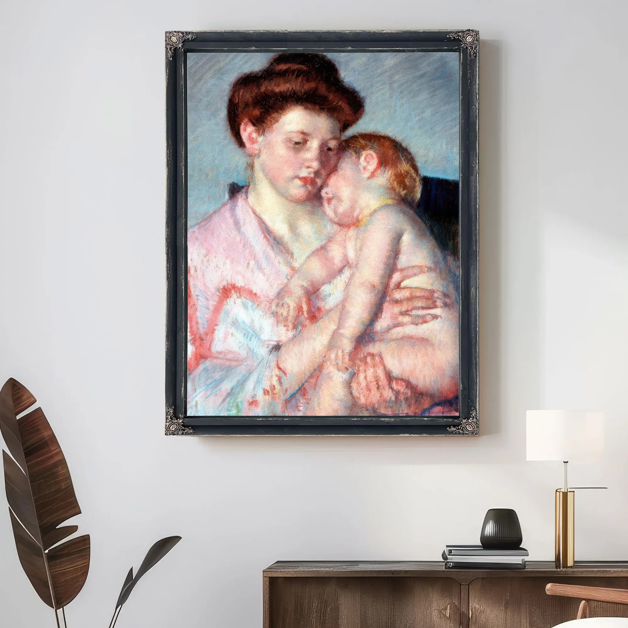 Sleepy Baby By Mary Cassatt Fine Art Print