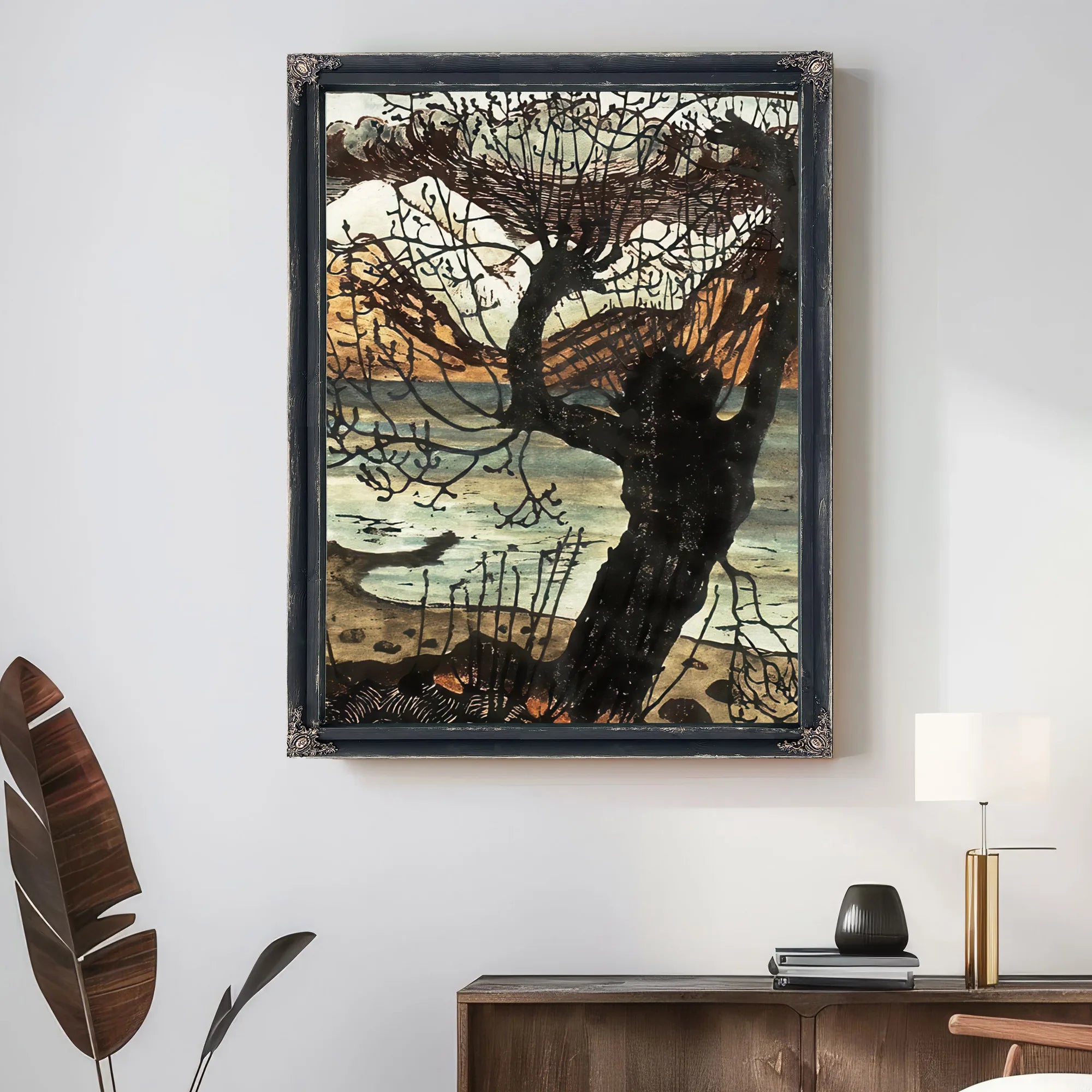 Spring Night And Willow (Also Known As Willow) By Nicolai Astrup Fine Art Print