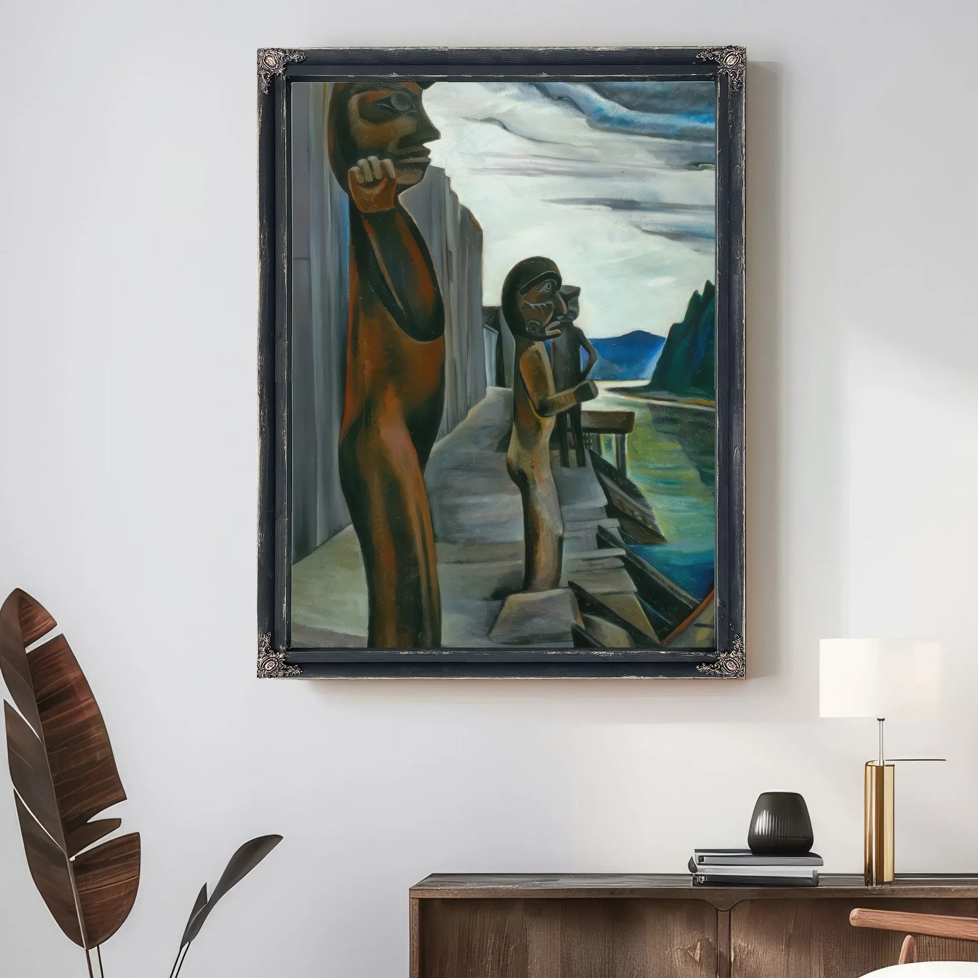 Bluden Harbour By Emily Carr Fine Art Print