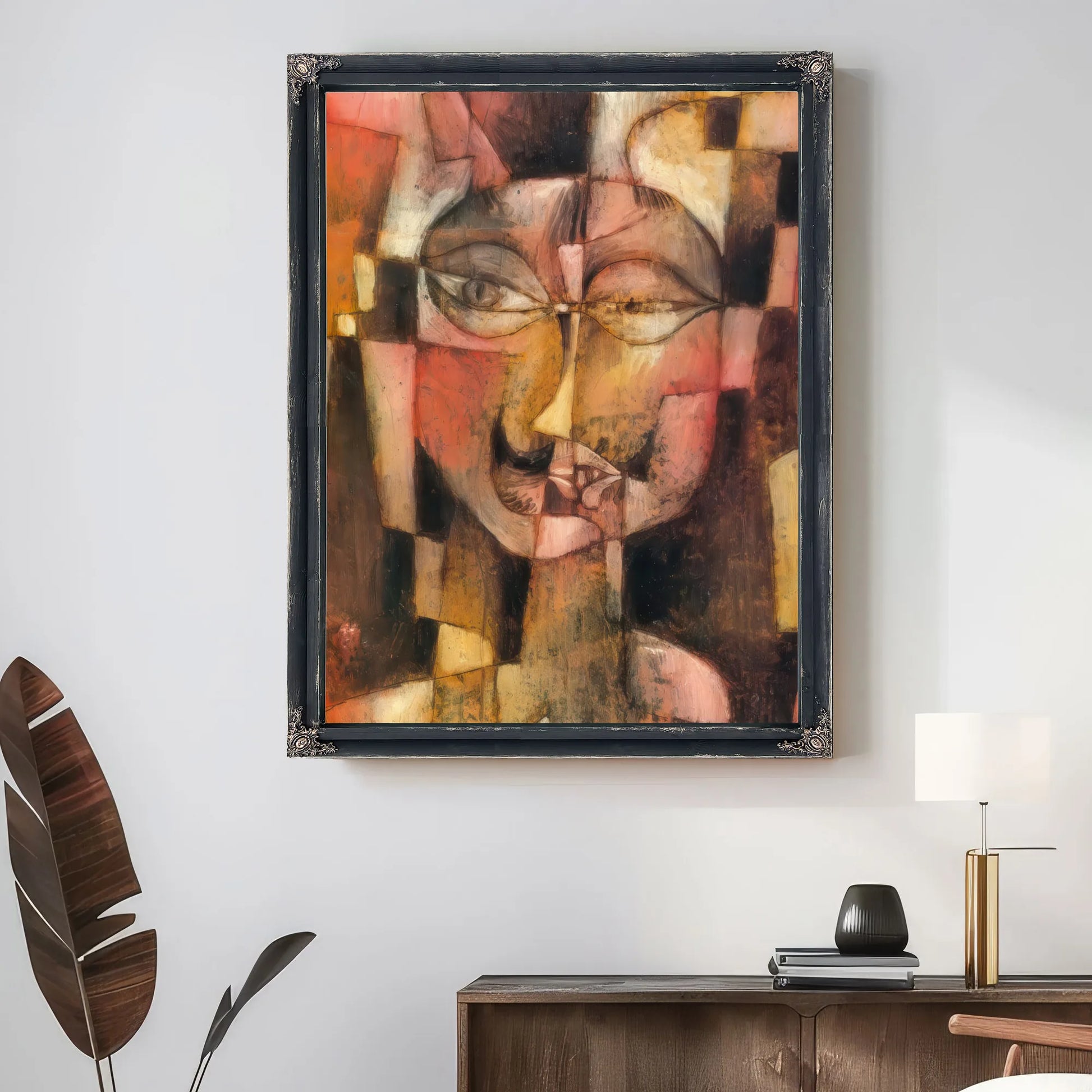 Head With German Moustache 1902 22 By Paul Klee Fine Art Print