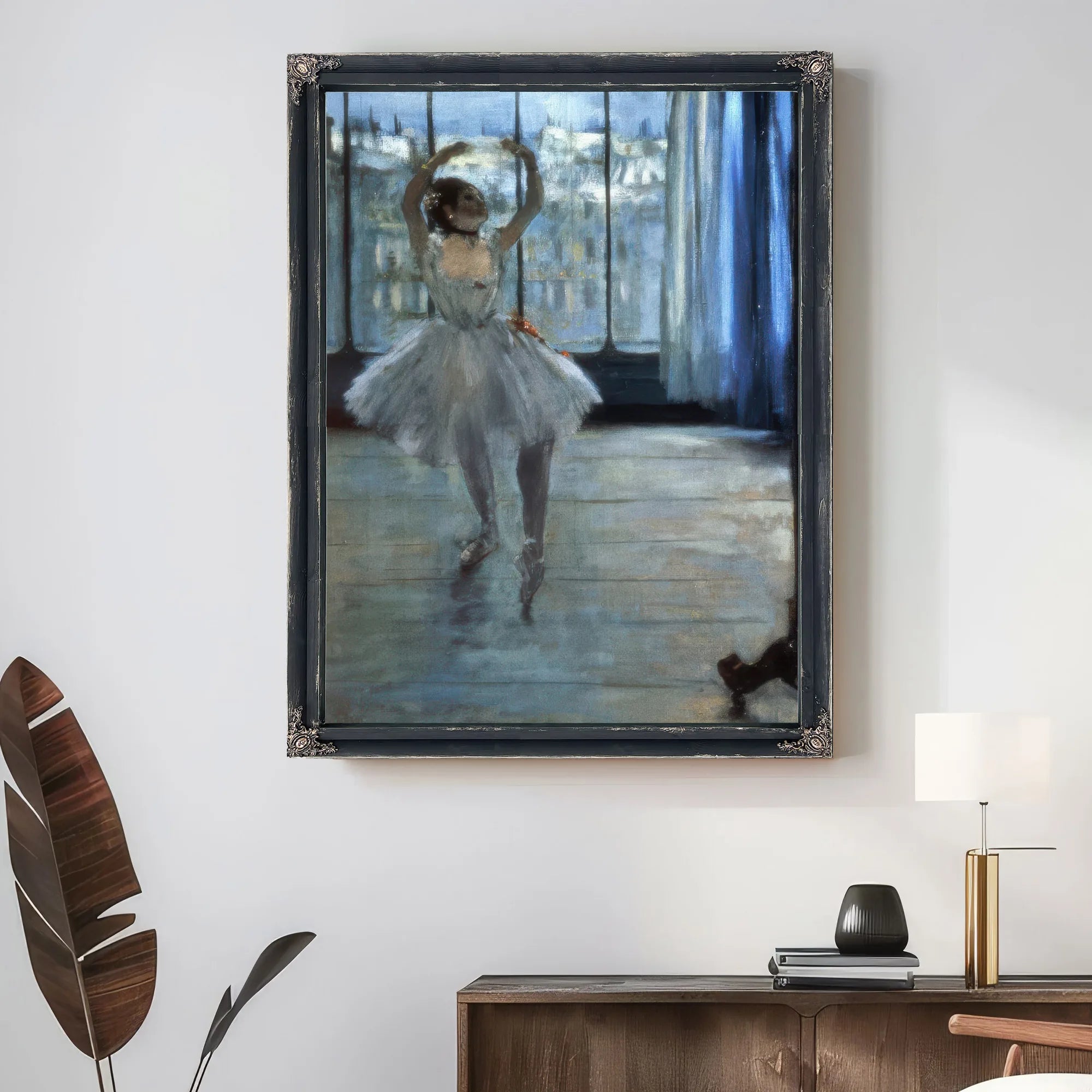 Dancer In Front Of A Window (Dancer At The Photographer's Studio) By Edgar Degas Fine Art Print
