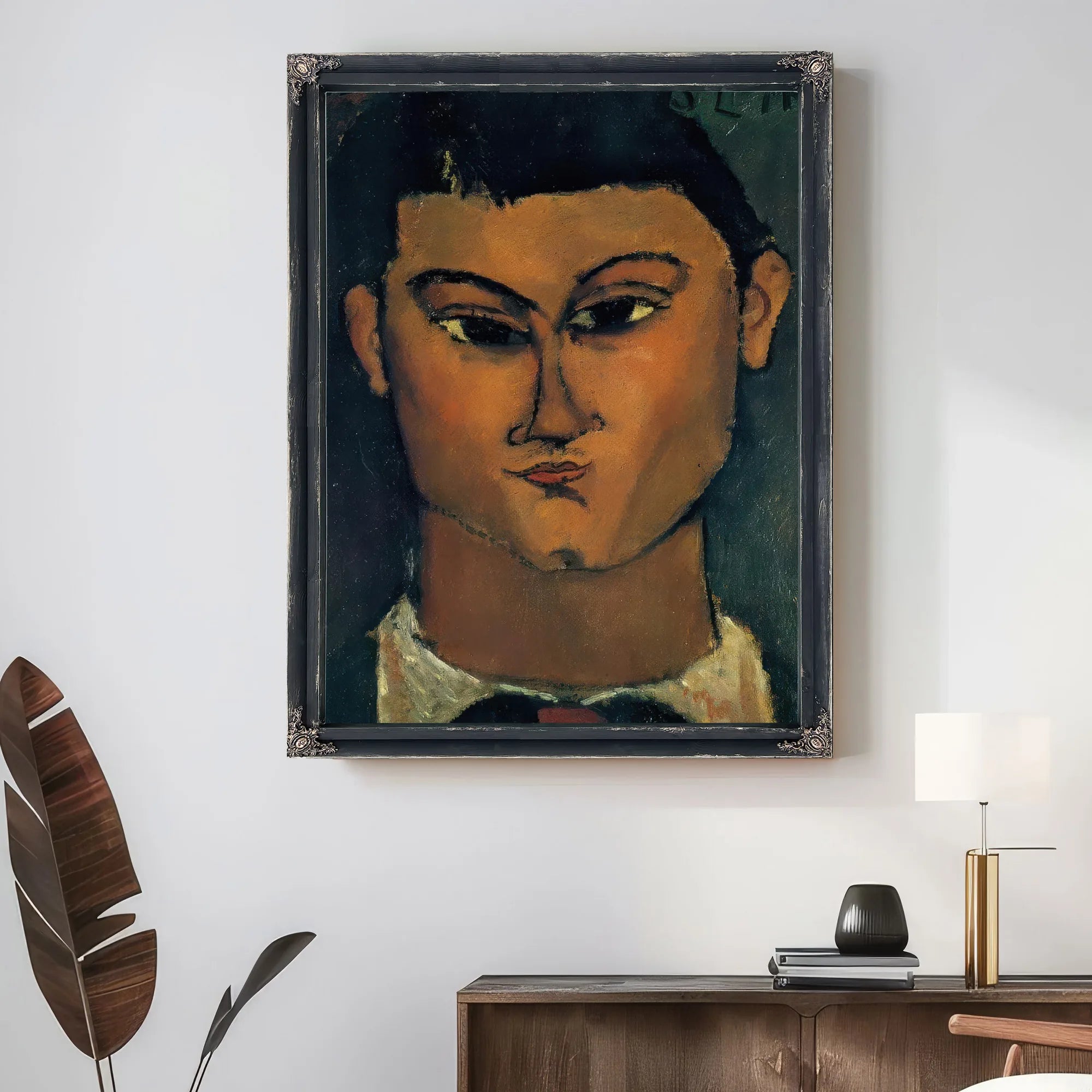 Portrait Of Moise Kisling 1915 By Amedeo Modigliani Fine Art Print