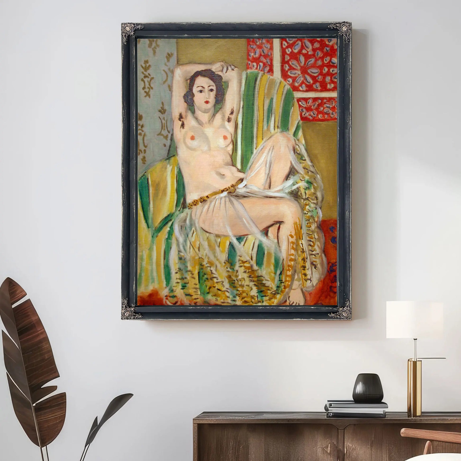 Odalisque With Striped Armchair by Henri Matisse