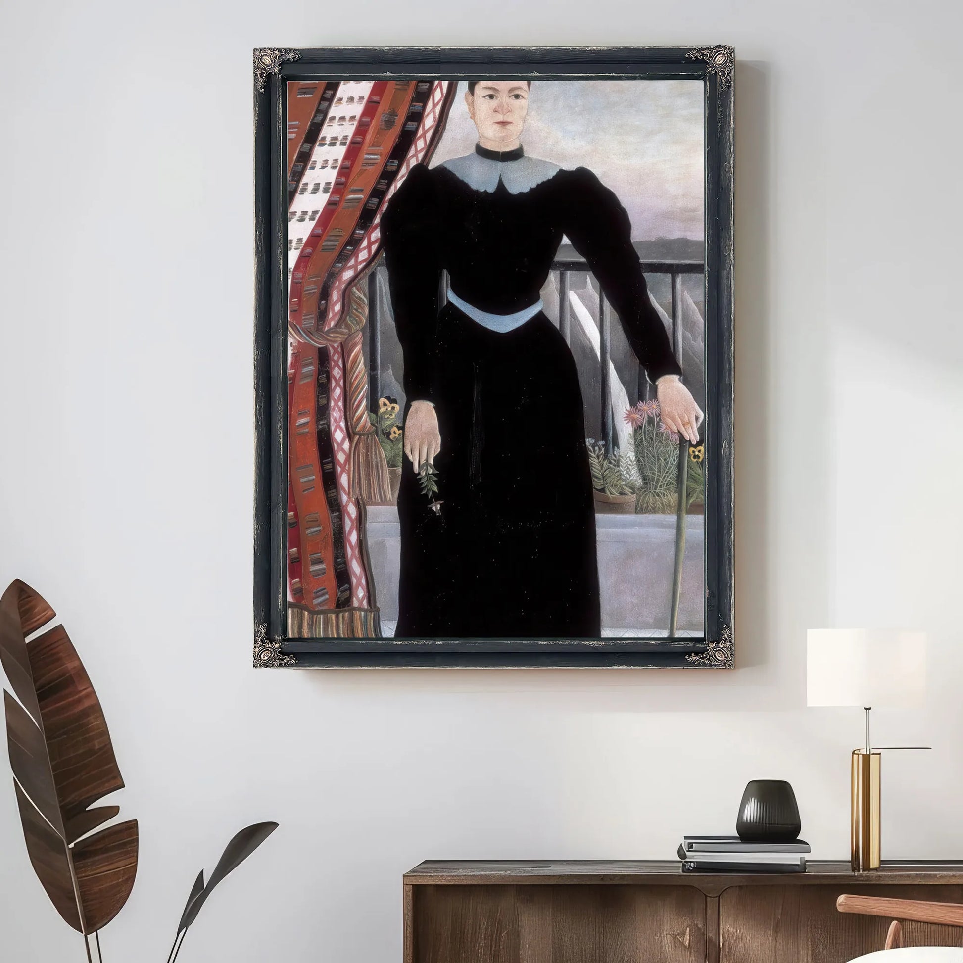 Portrait Of A Woman 1895 By Henri Rousseau Fine Art Print