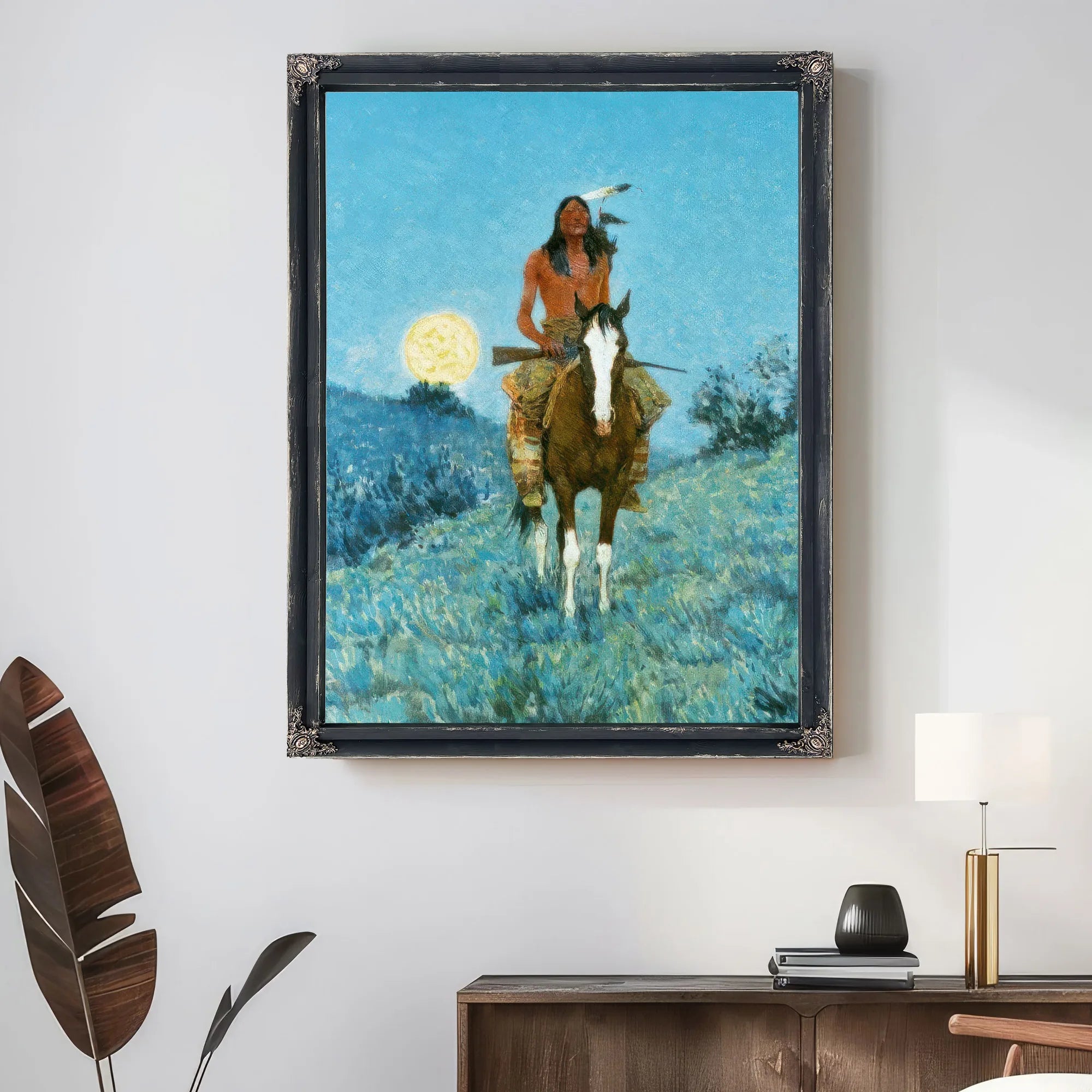 The Outlier By Frederic Remington Fine Art Print