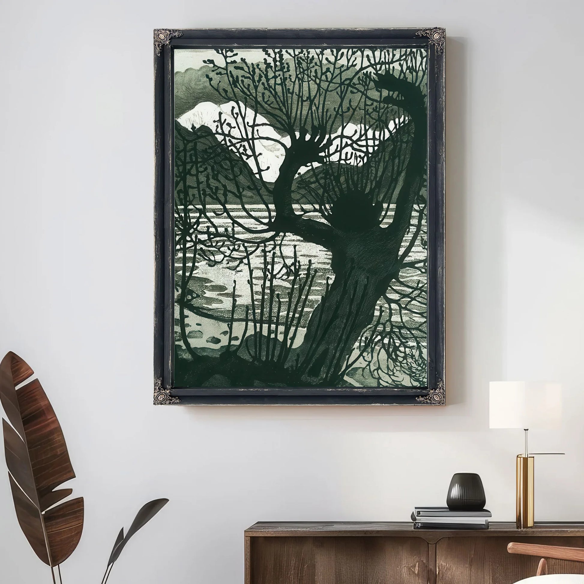 Spring Night And Willow 3 By Nicolai Astrup Fine Art Print