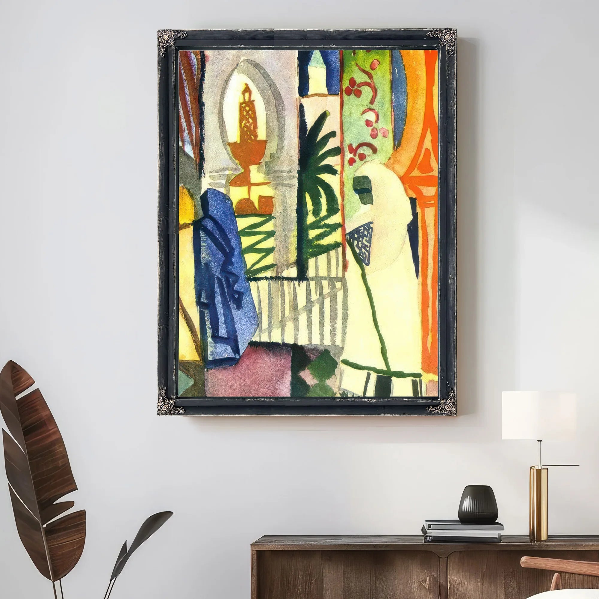 Inside The Mosque By August Macke Fine Art Print