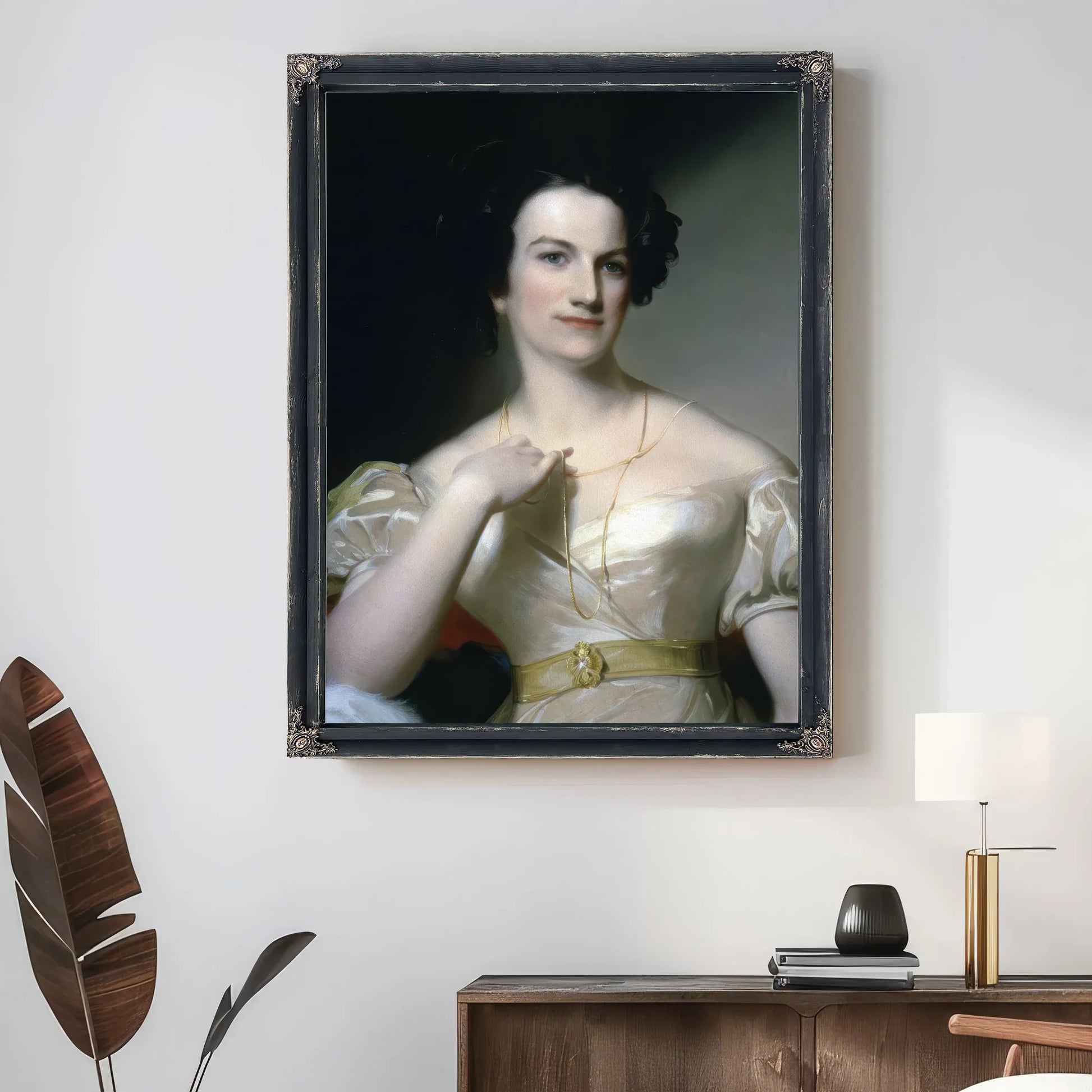 Portrait Of Mrs Benjamin Tevis (Mary M. Hunter) By Thomas Sully Fine Art Print