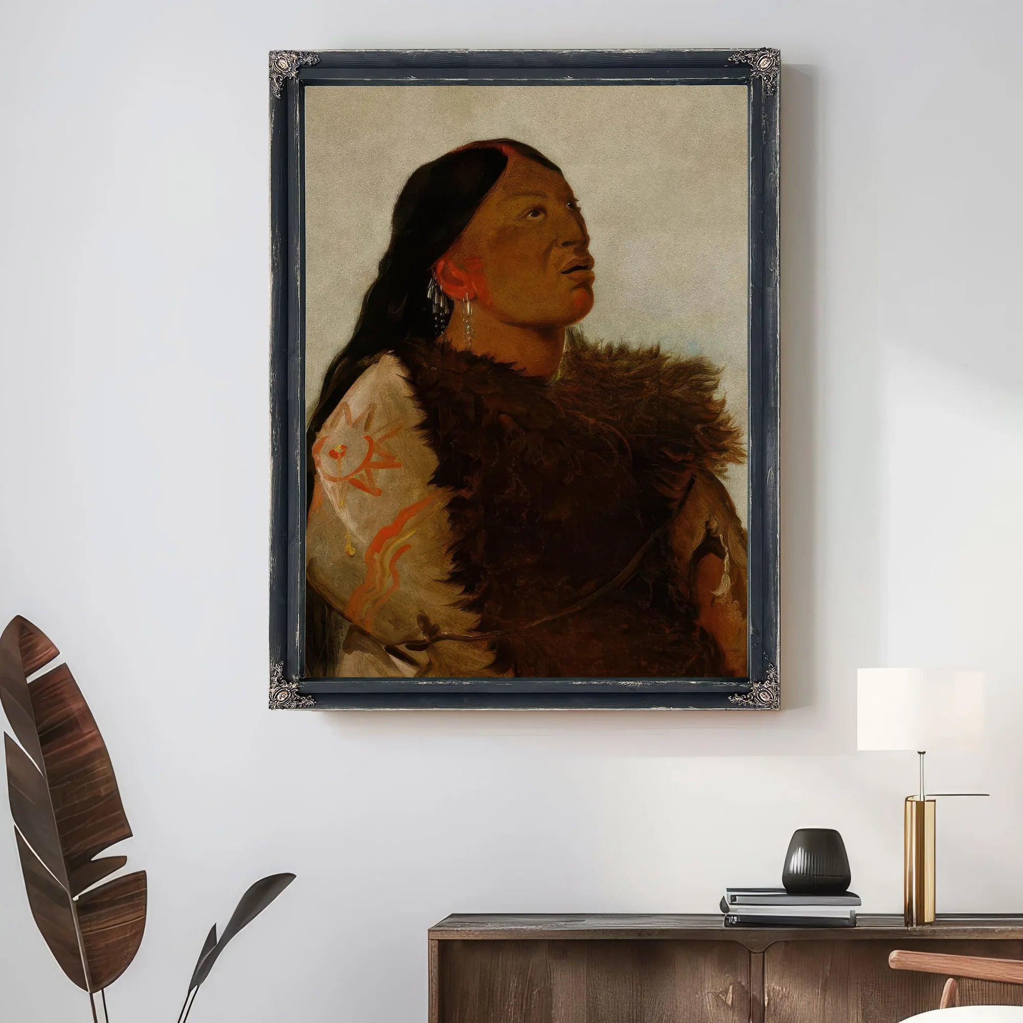 Wife Of The Six By George Catlin Fine Art Print