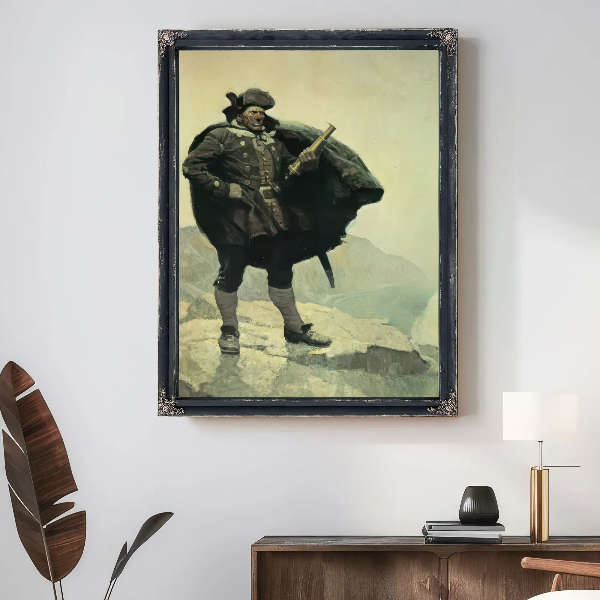 Captain Bill Bones By NC Wyeth Fine Art Print
