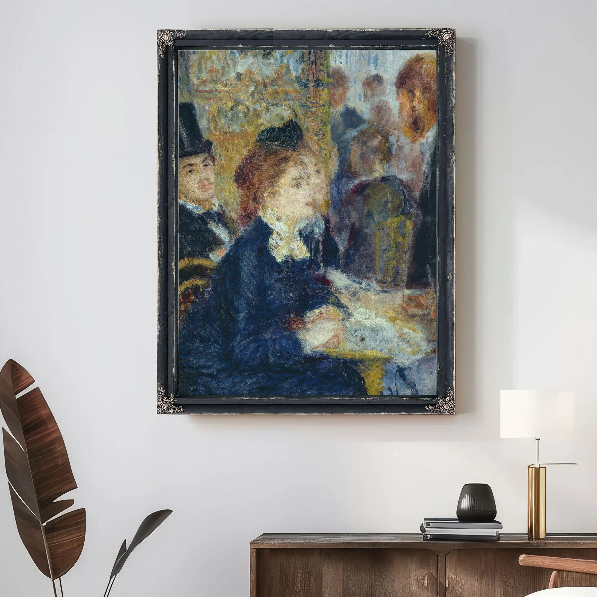 At The Cafe By Pierre Auguste Renoir Fine Art Print