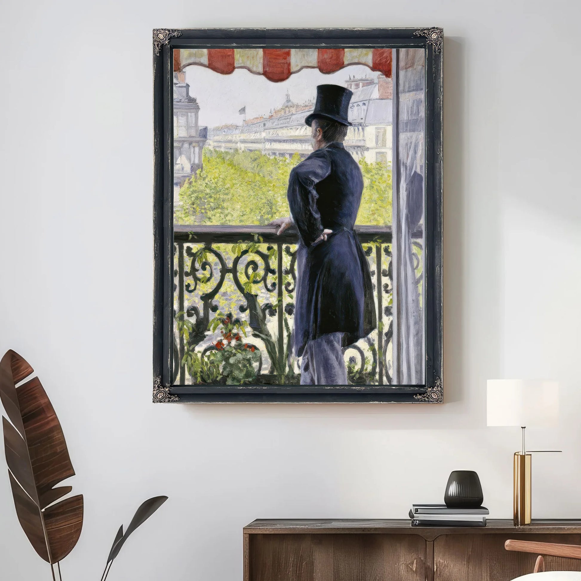 Man On A Balcony, Boulevard Haussmann By Gustave Caillebotte Fine Art Print