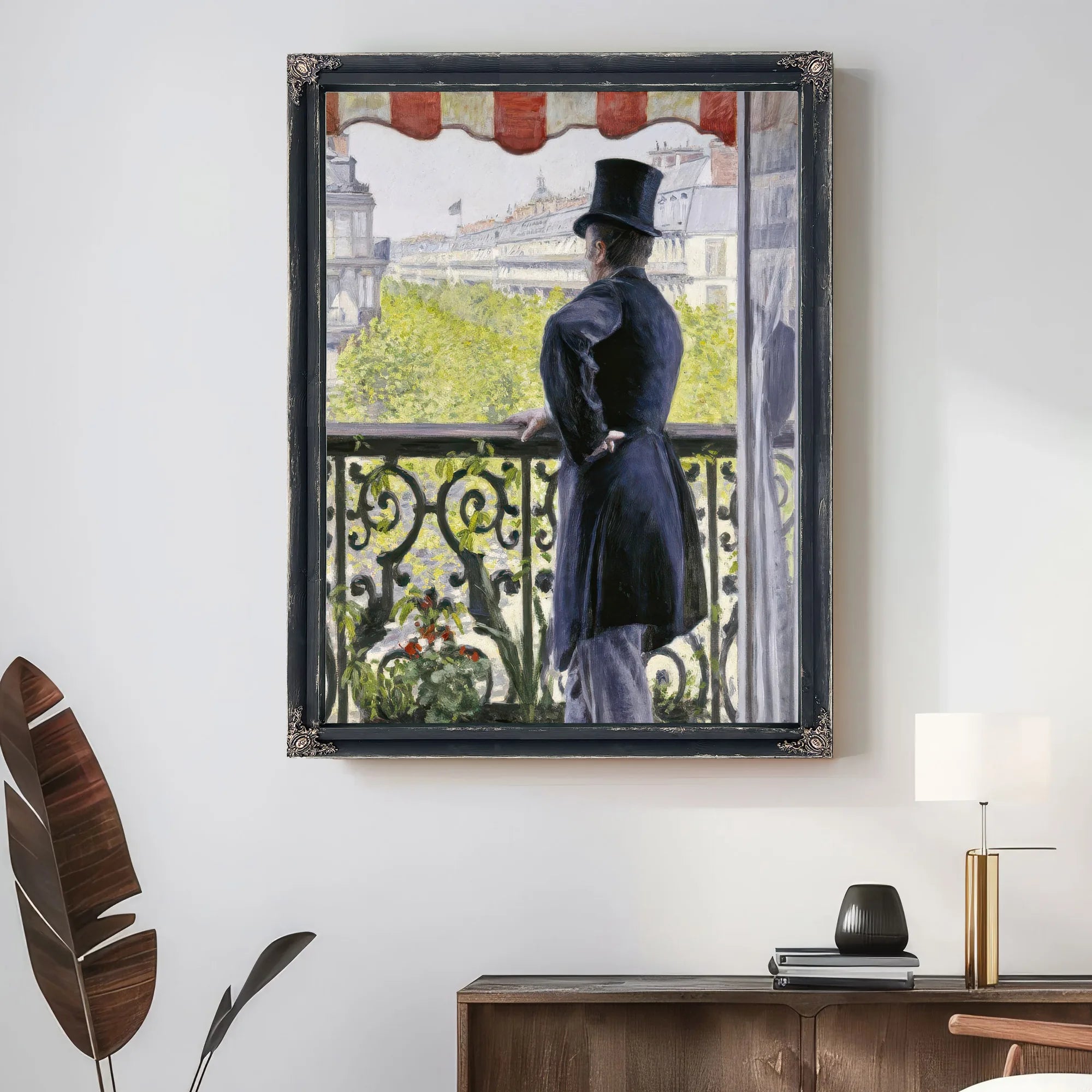 Man On A Balcony, Boulevard Haussmann By Gustave Caillebotte Fine Art Print