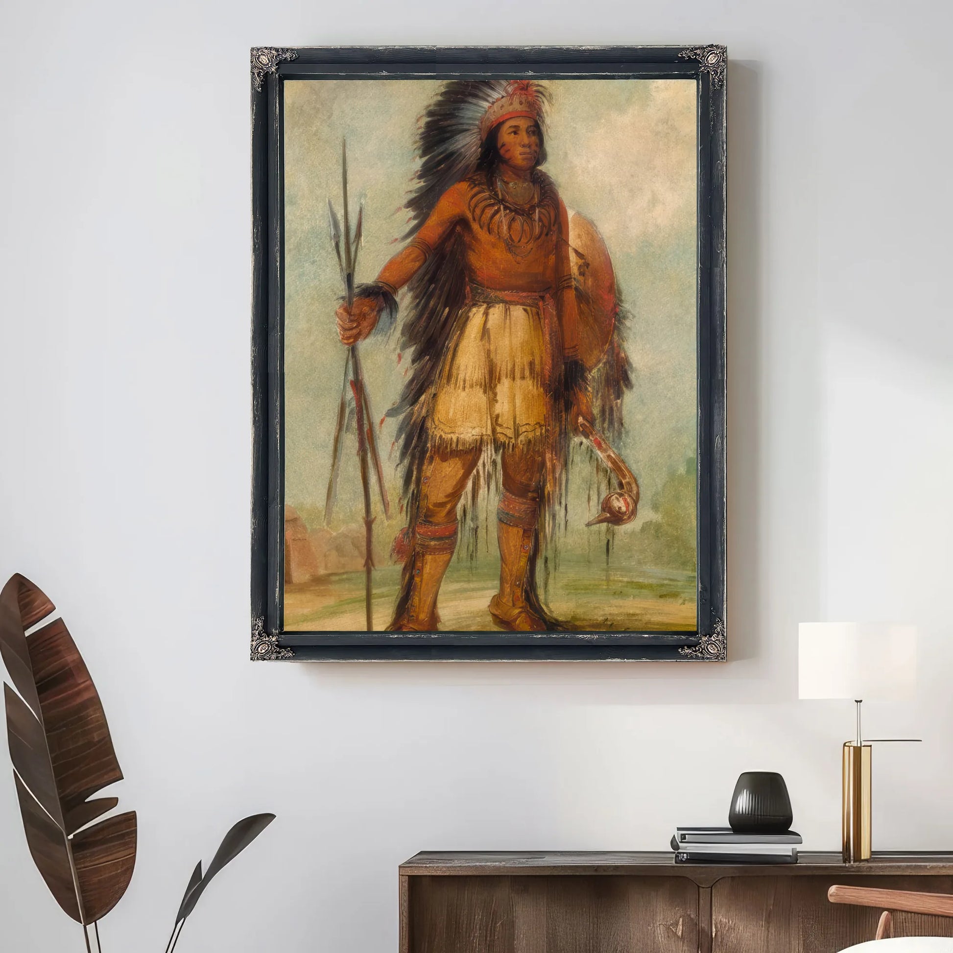 A Wun Ne Wa Be, Bird Of Thunder By George Catlin Fine Art Print