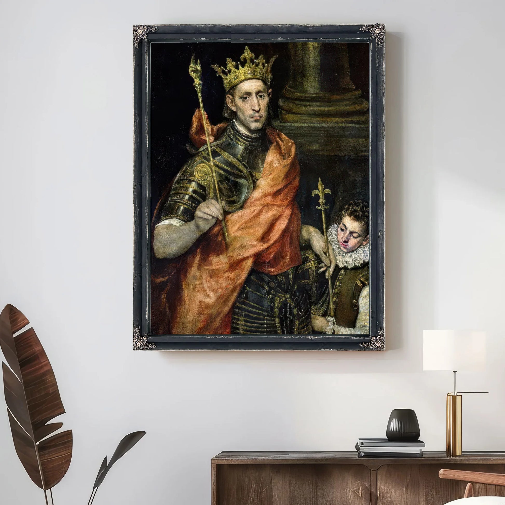 St. Louis (1215 70) And His Page By El Greco Fine Art Print