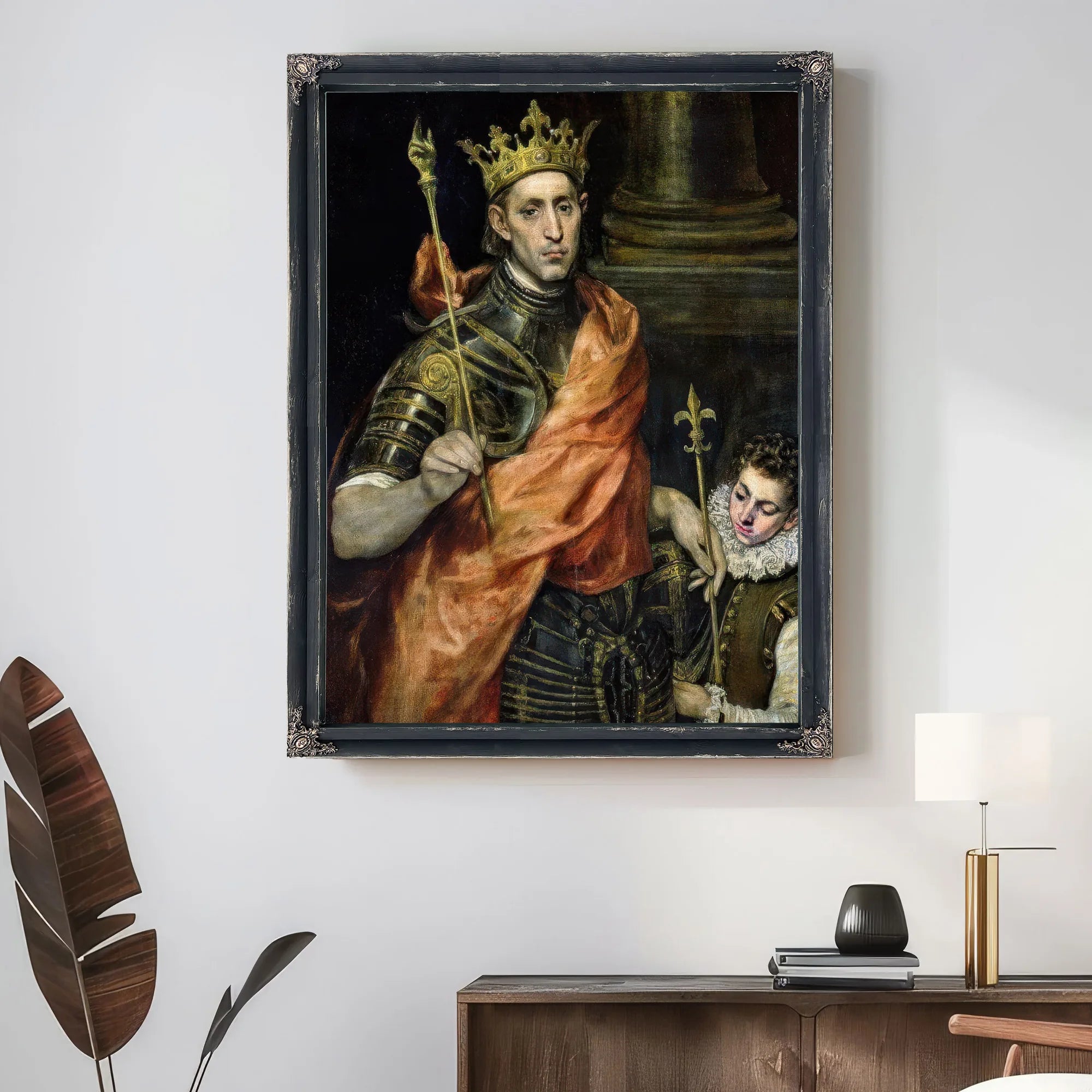 St. Louis (1215 70) And His Page By El Greco Fine Art Print