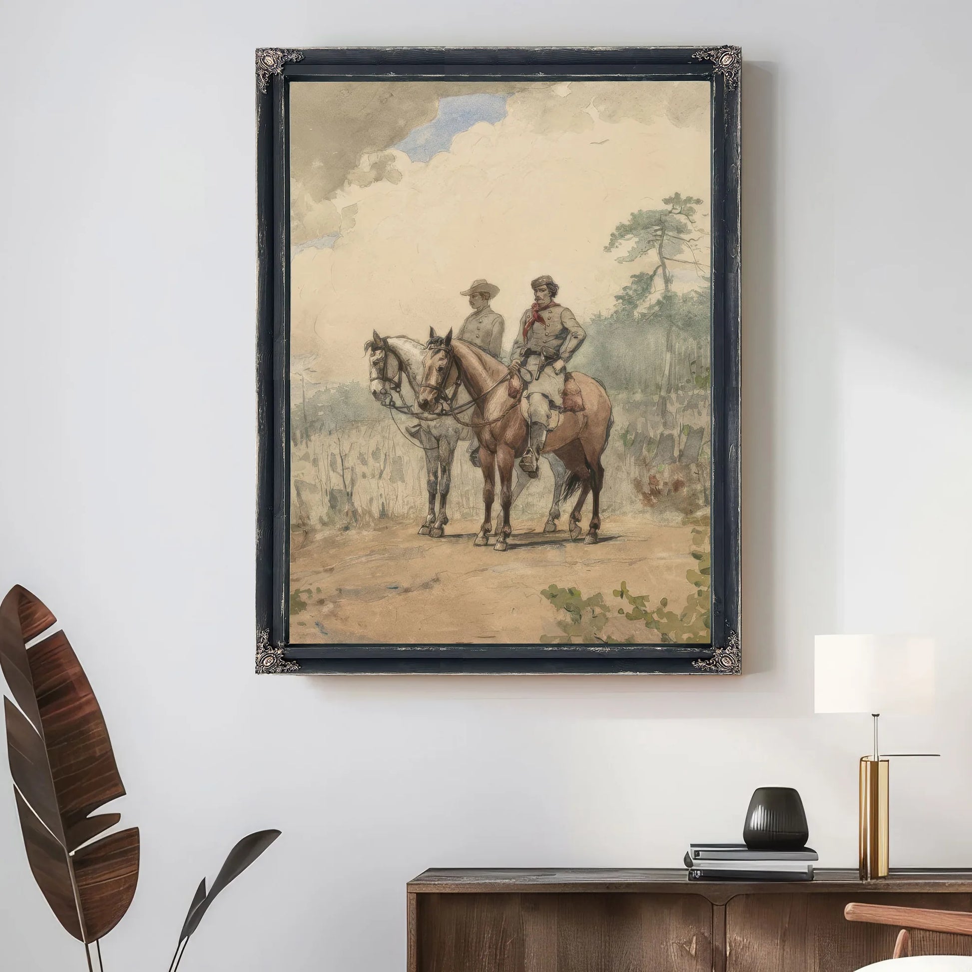 Two Scouts By Winslow Homer Fine Art Print