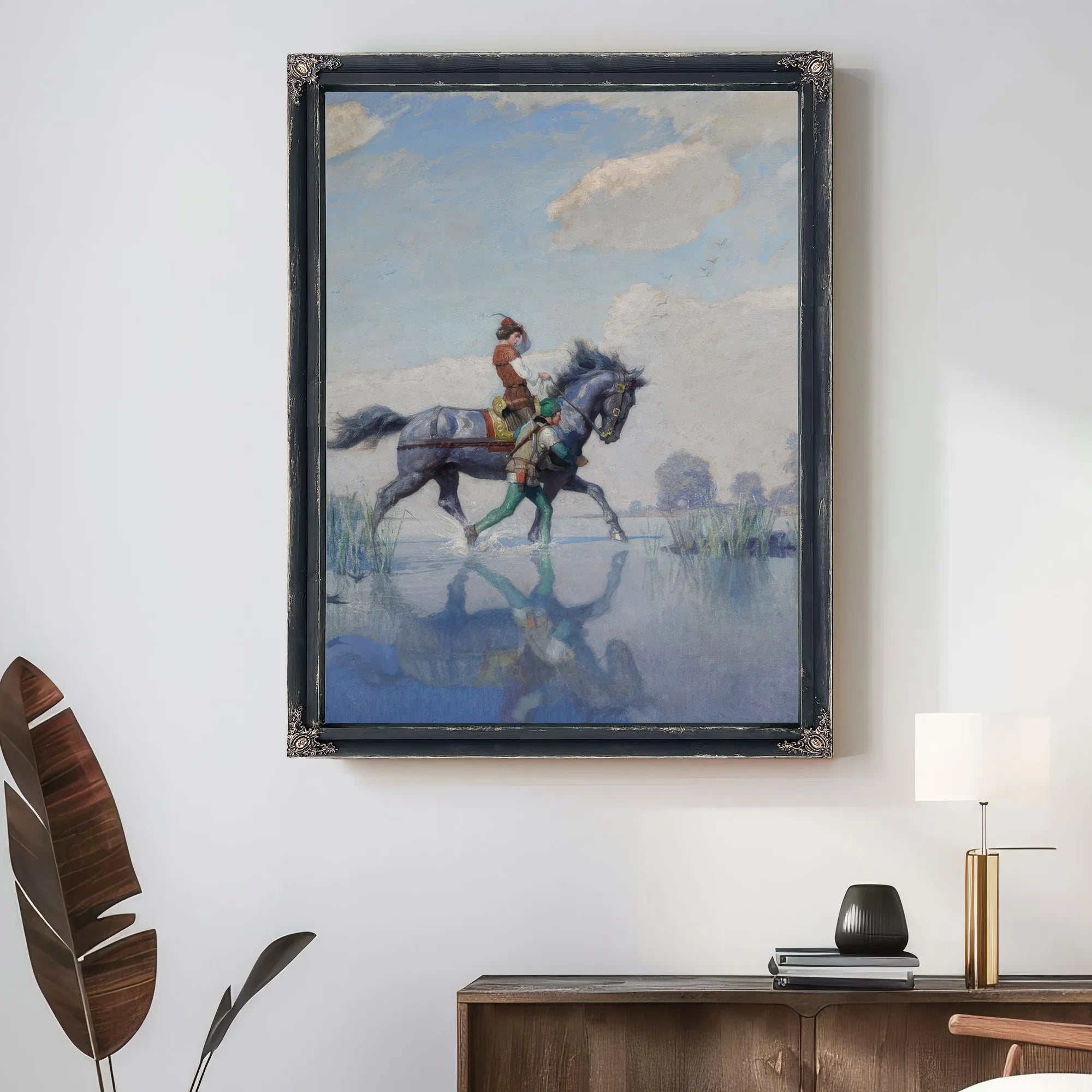 O The Change Was Made, And They Went Forward As Briskly By NC Wyeth Fine Art Print