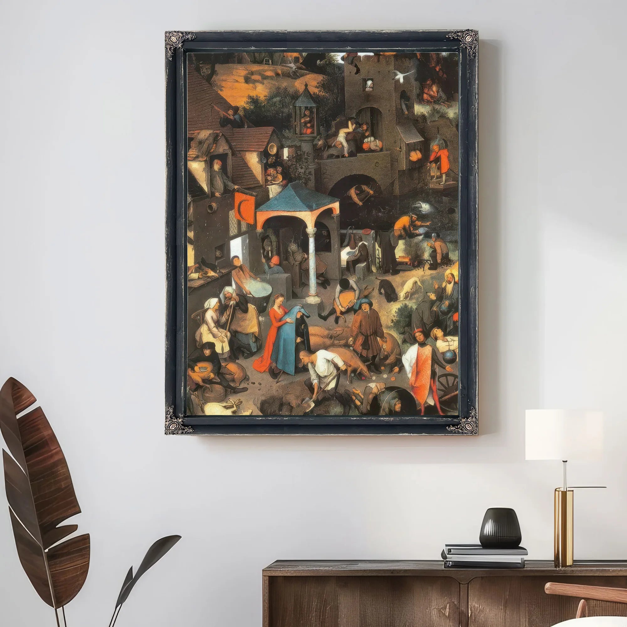 Netherlandish Proverbs 1559 By Pieter Bruegel Fine Art Print