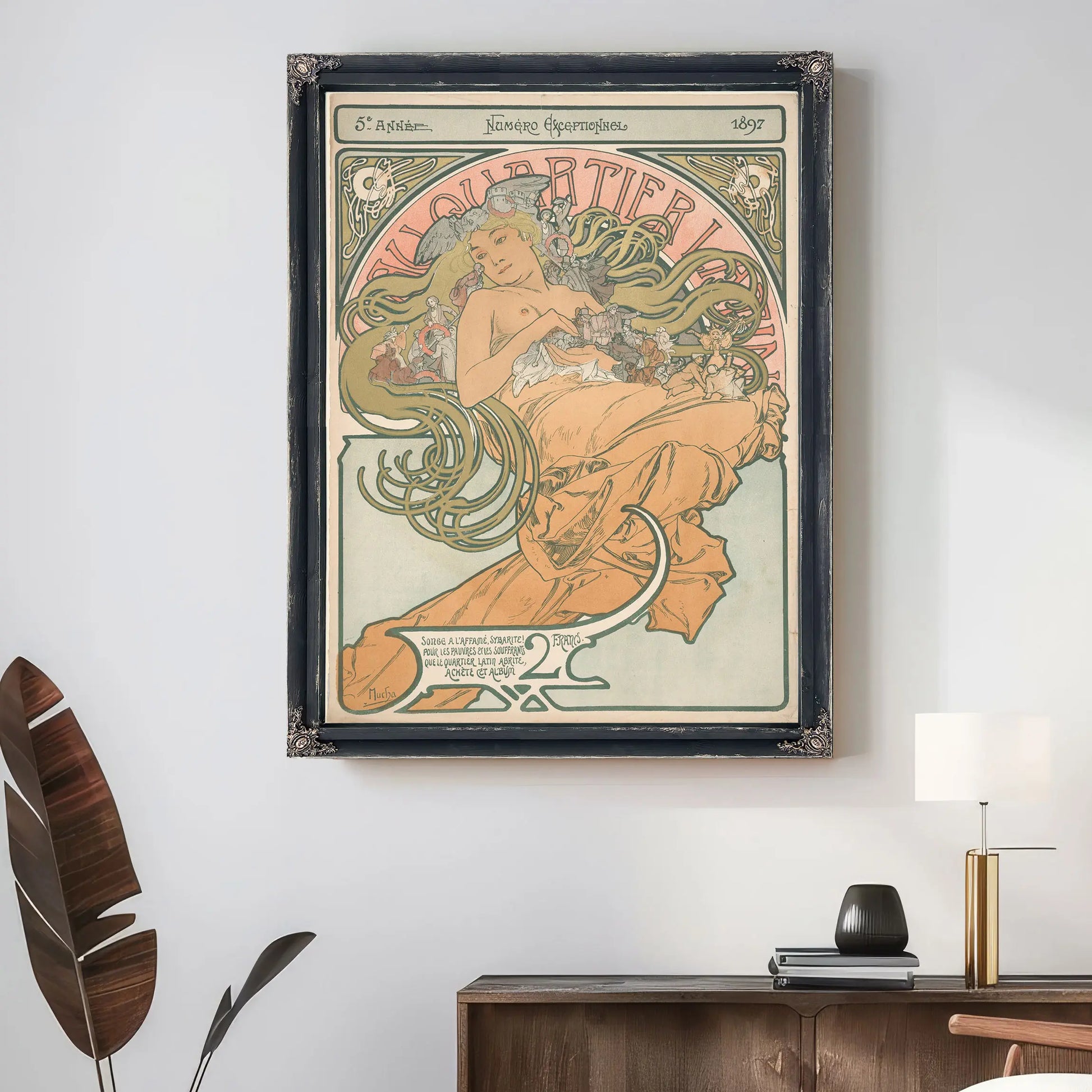 Au Quartier Latin by Alphonse Mucha