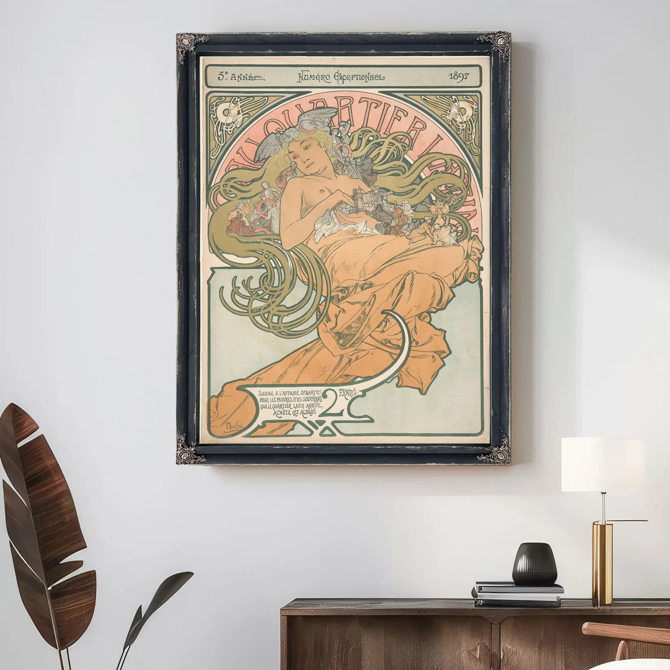 Au Quartier Latin by Alphonse Mucha