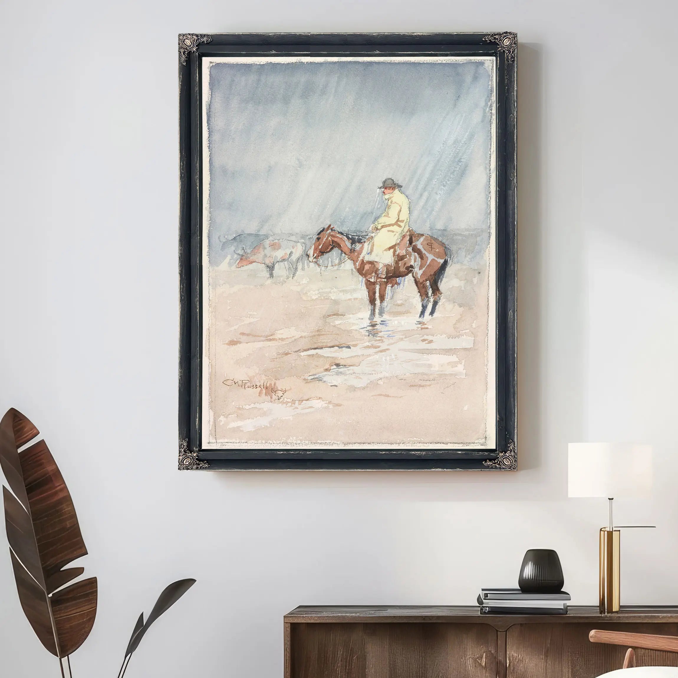 Just A Little Rain by Charles Marion Russell