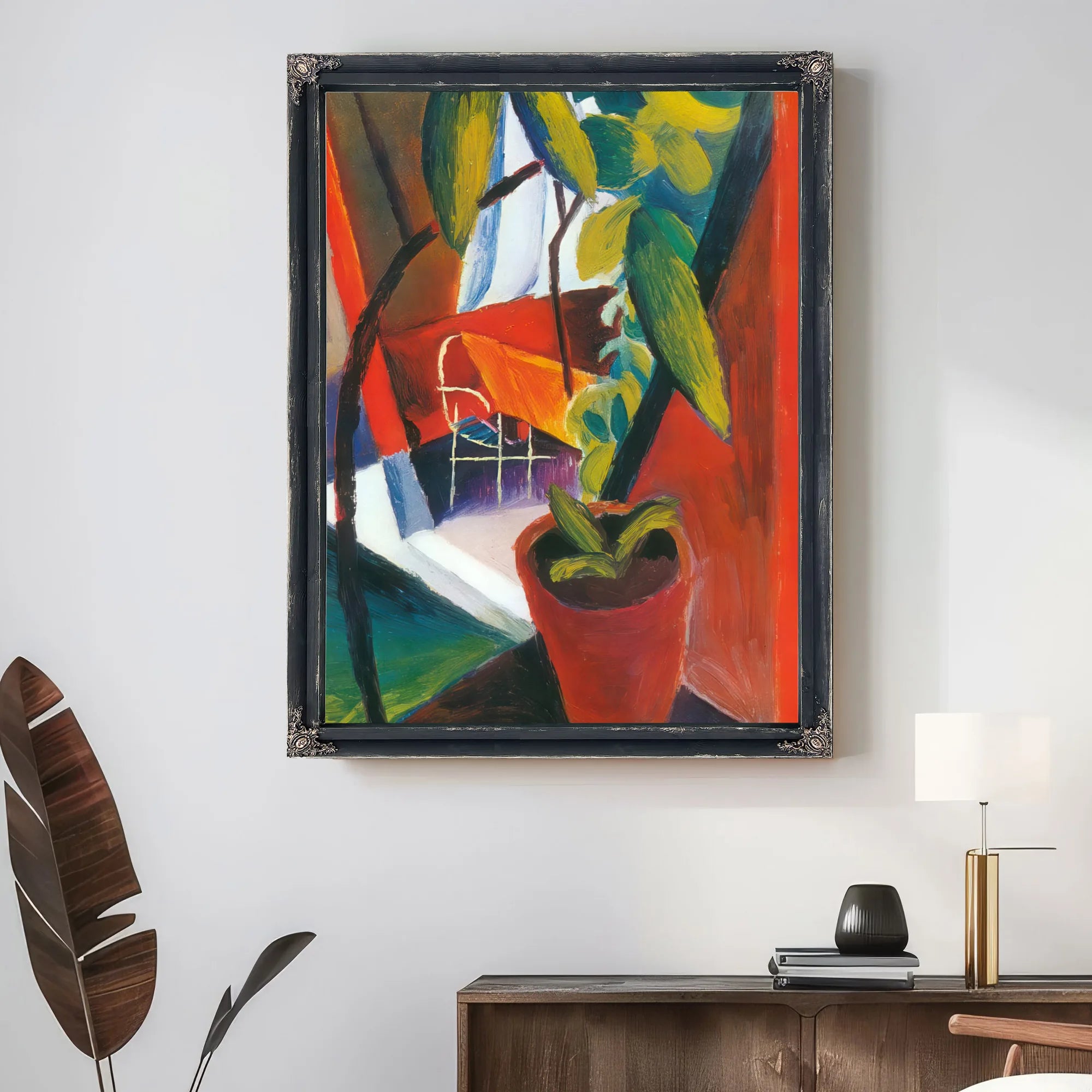 A Look Into Summer House By August Macke Fine Art Print
