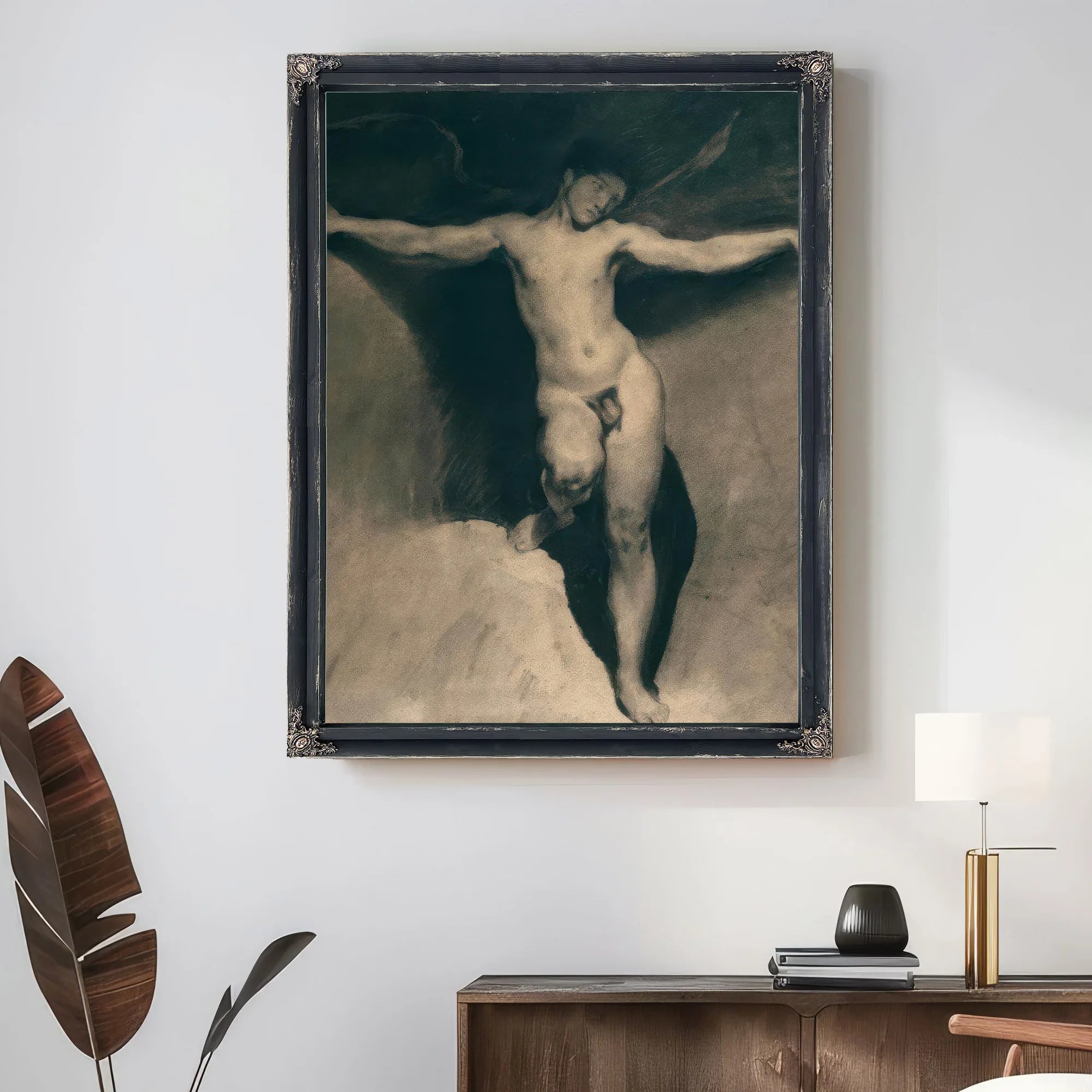 Allegorical Figure Of Envy By Eugene Delacroix Fine Art Print