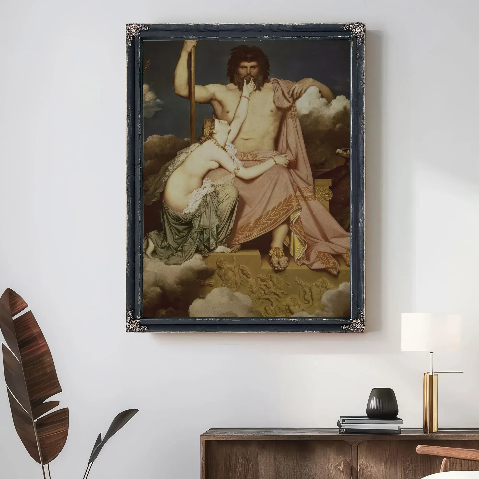 Jupiter And Thetis By Jean Auguste Dominique Ingres Fine Art Print