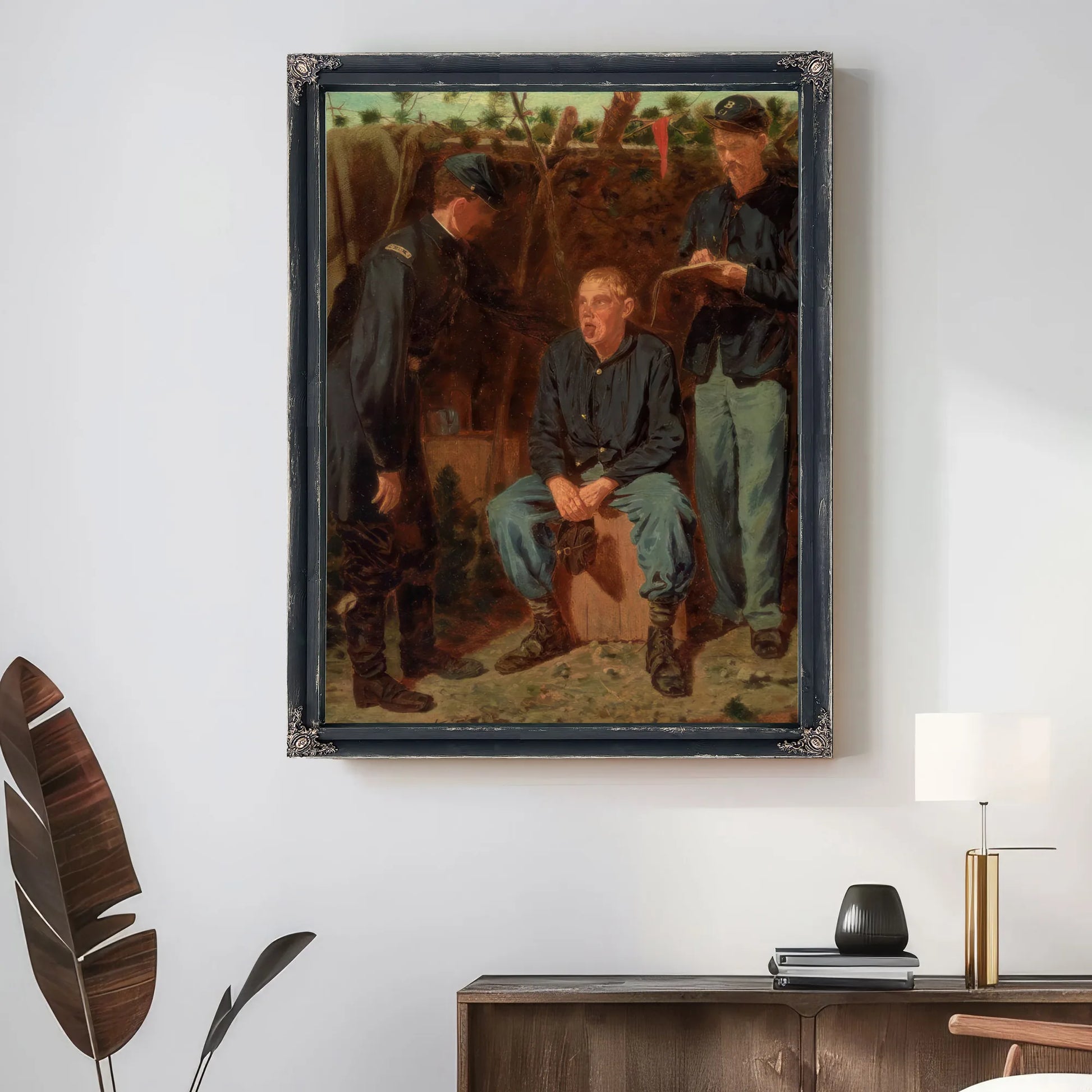 Playing Old Soldier By Winslow Homer Fine Art Print