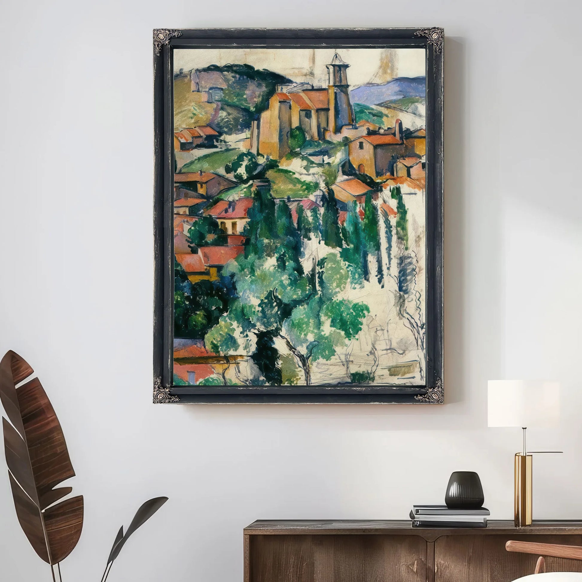 The Village Of Gardanne By Paul Cezanne Fine Art Print