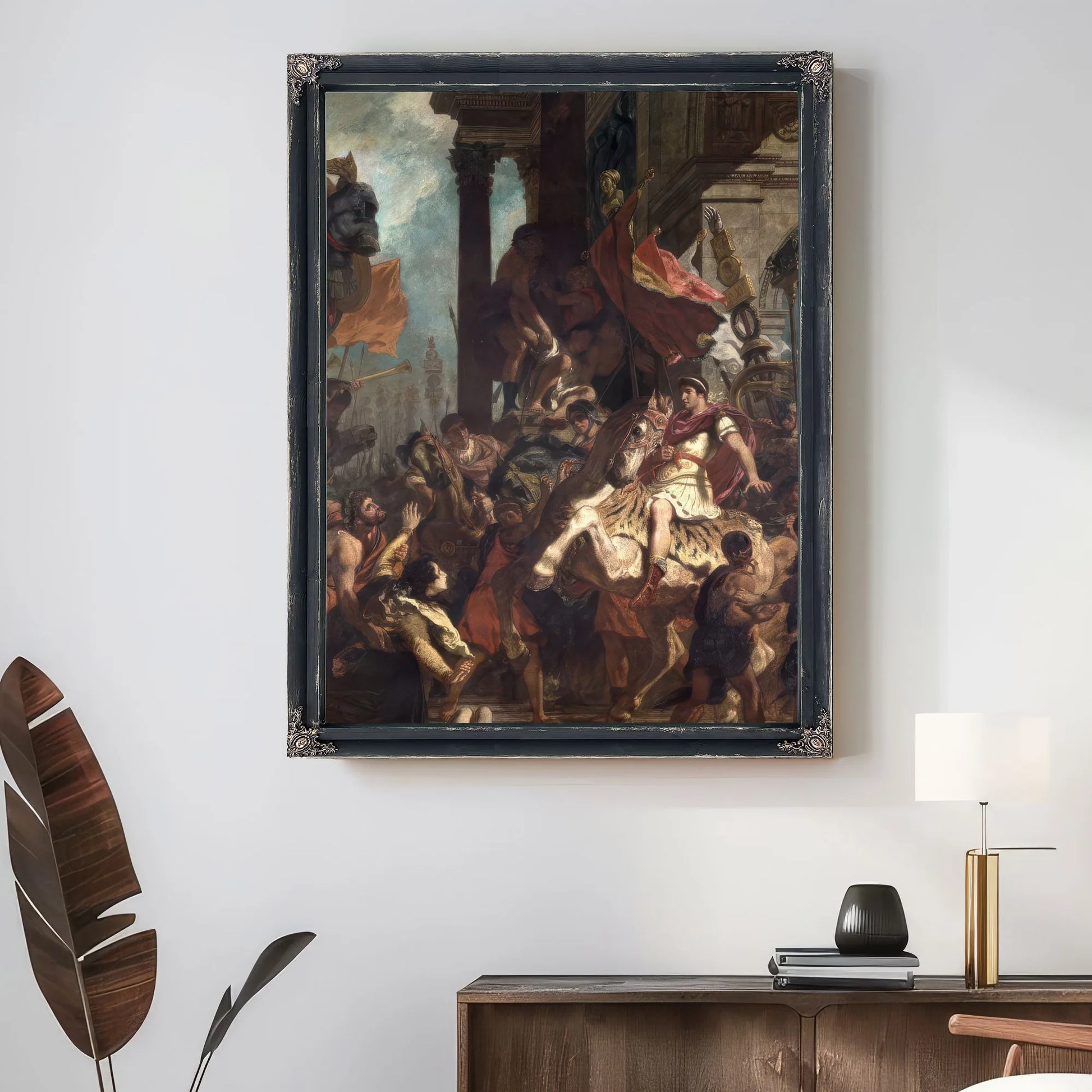 The Justice Of Trajan (53 117) By Ferdinand Victor Eugene Delacroix Fine Art Print