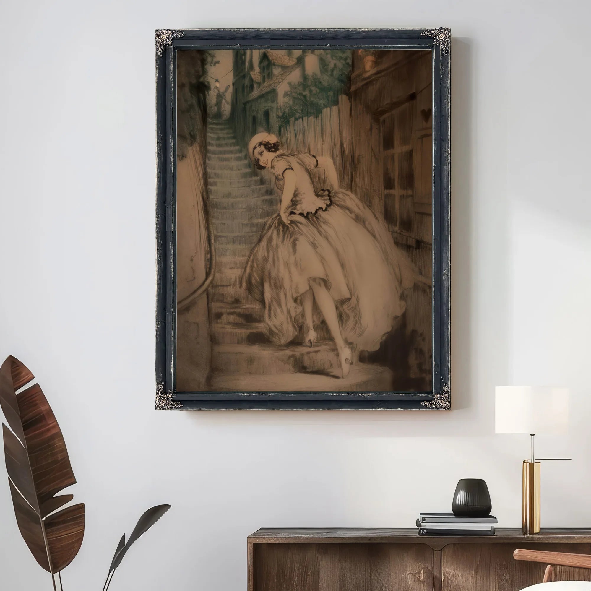 Charm Of Montmartre 1932 By Louis Icart Fine Art Print