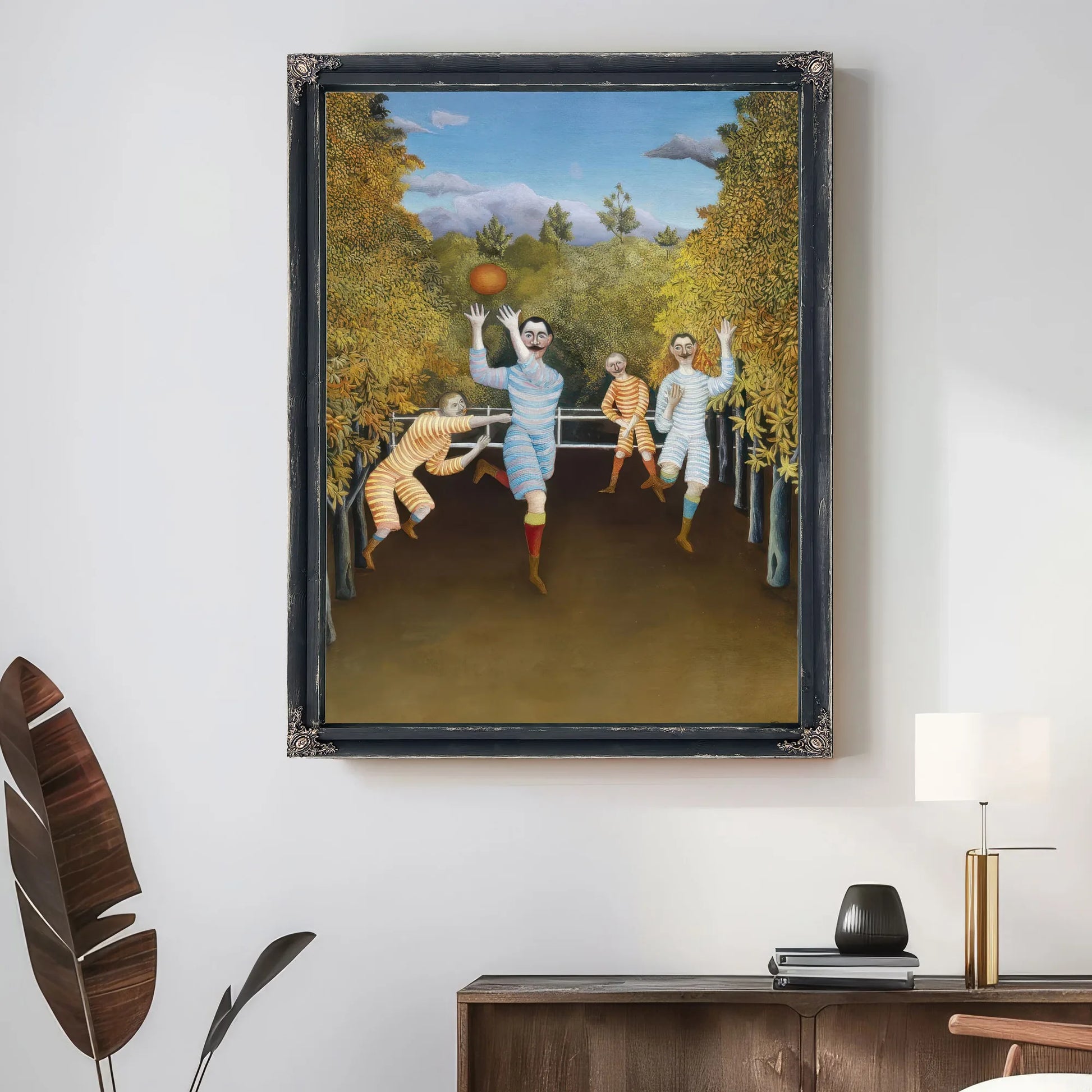 The Football Players By Henri Julien Felix Rousseau Fine Art Print