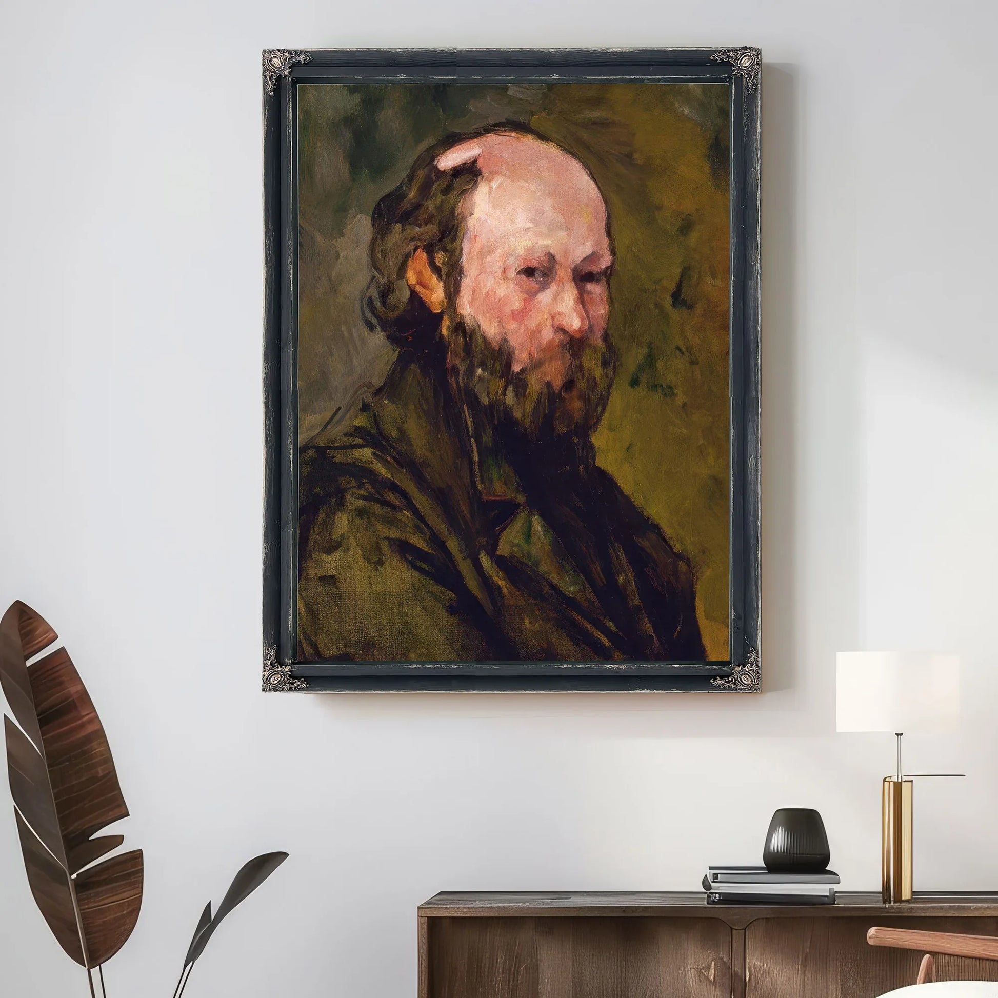 Self Portrait By Paul Cezanne Fine Art Print