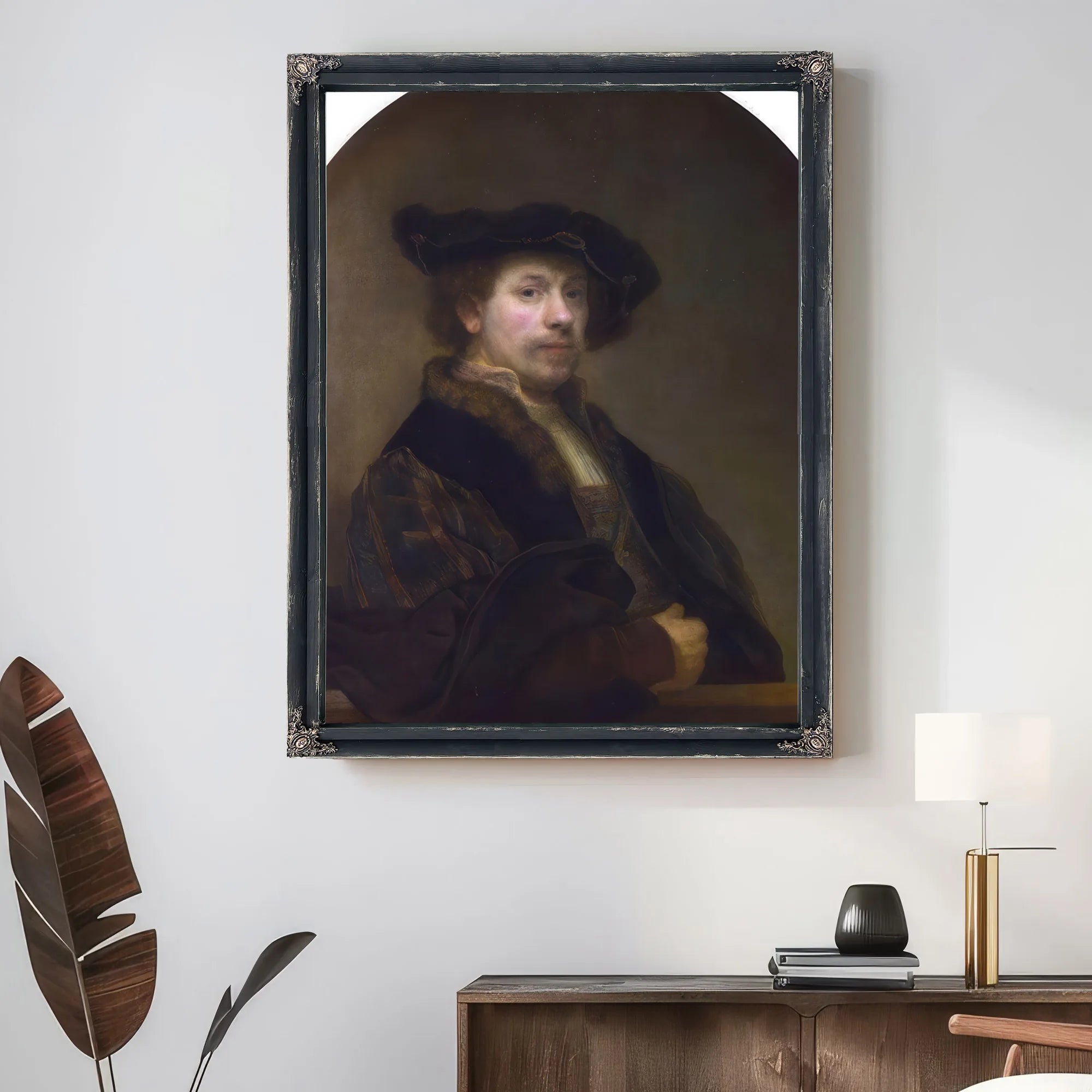 Self Portrait At The Age Of 34 By Rembrandt Fine Art Print