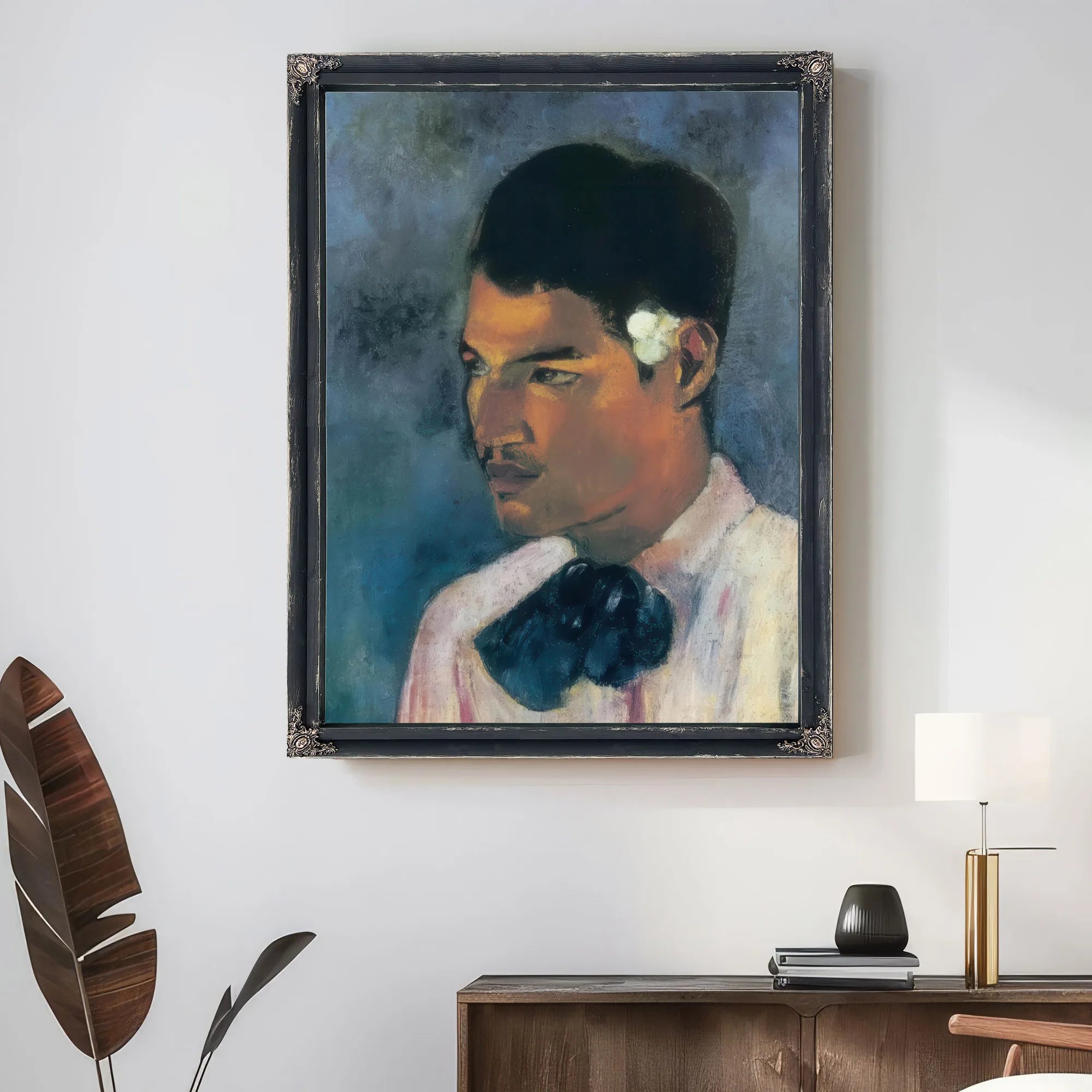 Young Tahitian Man ( Young Man With A Flower) By Paul Gauguin Fine Art Print