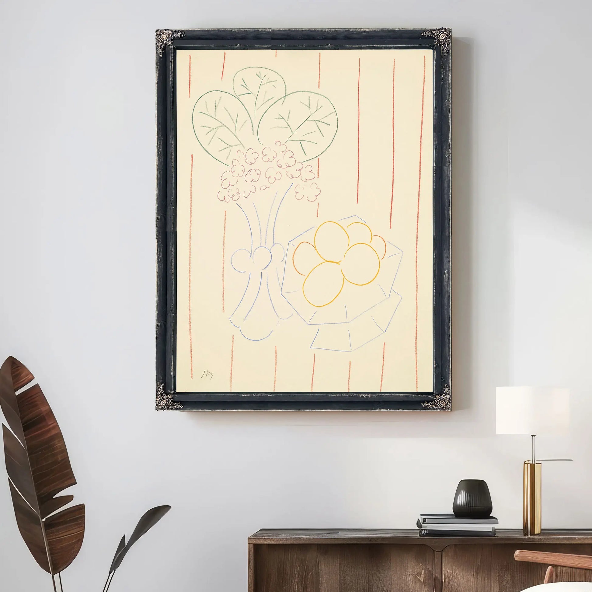 Pot De Fleurs (Fleurs Et Fruits) by Henri Matisse
