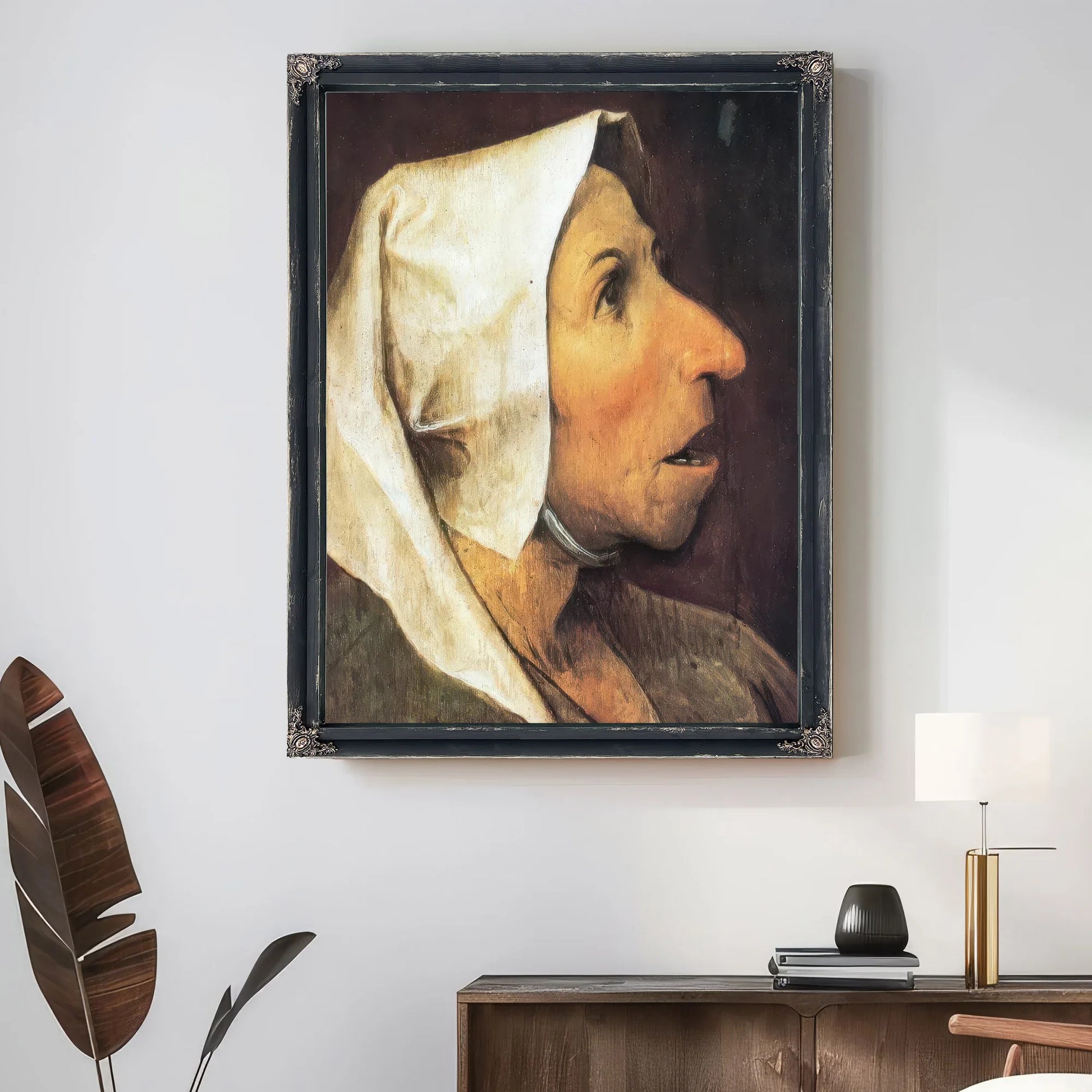 Head Of A Peasant Woman By Pieter Bruegel Fine Art Print
