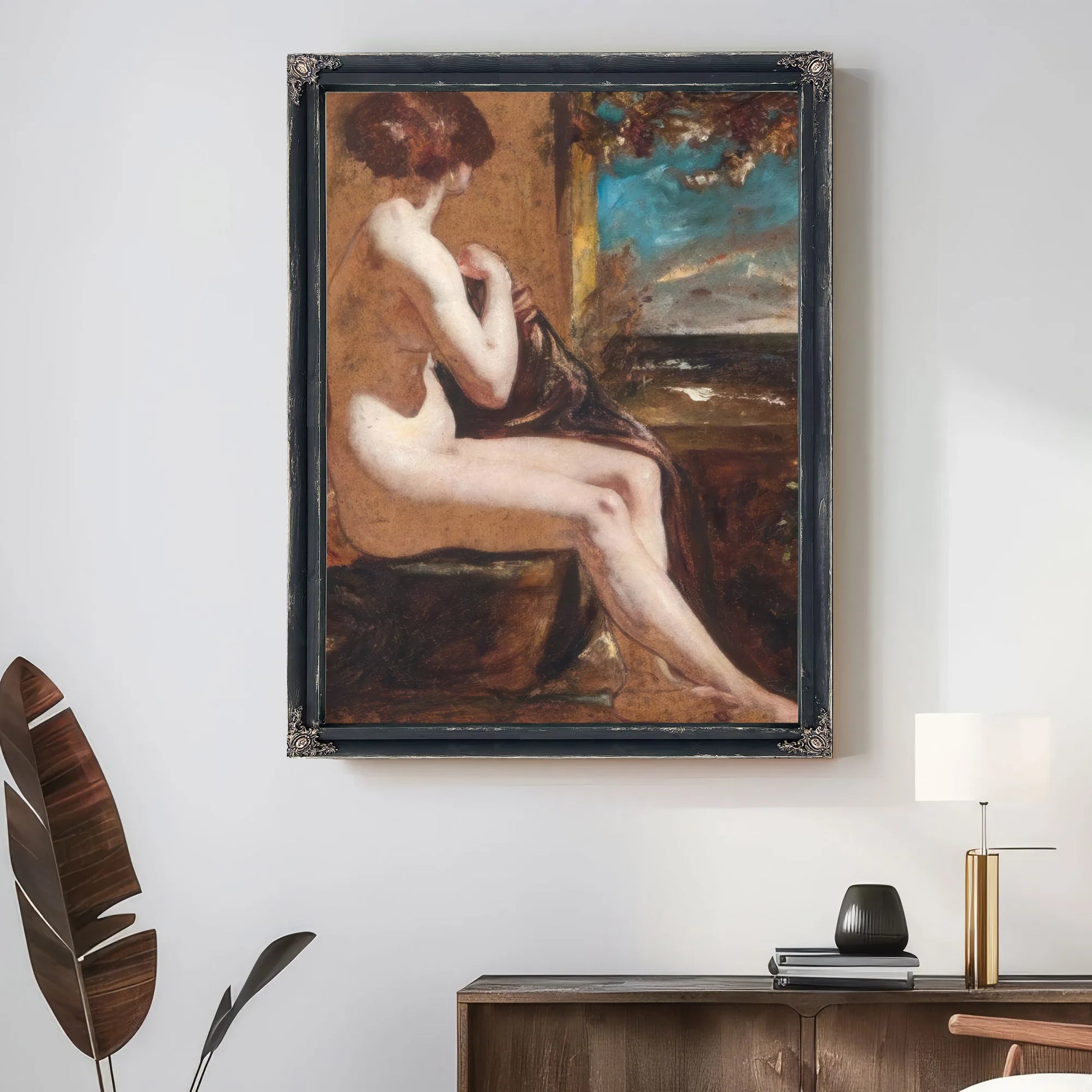 Hero Waiting For Leander By William Etty Fine Art Print