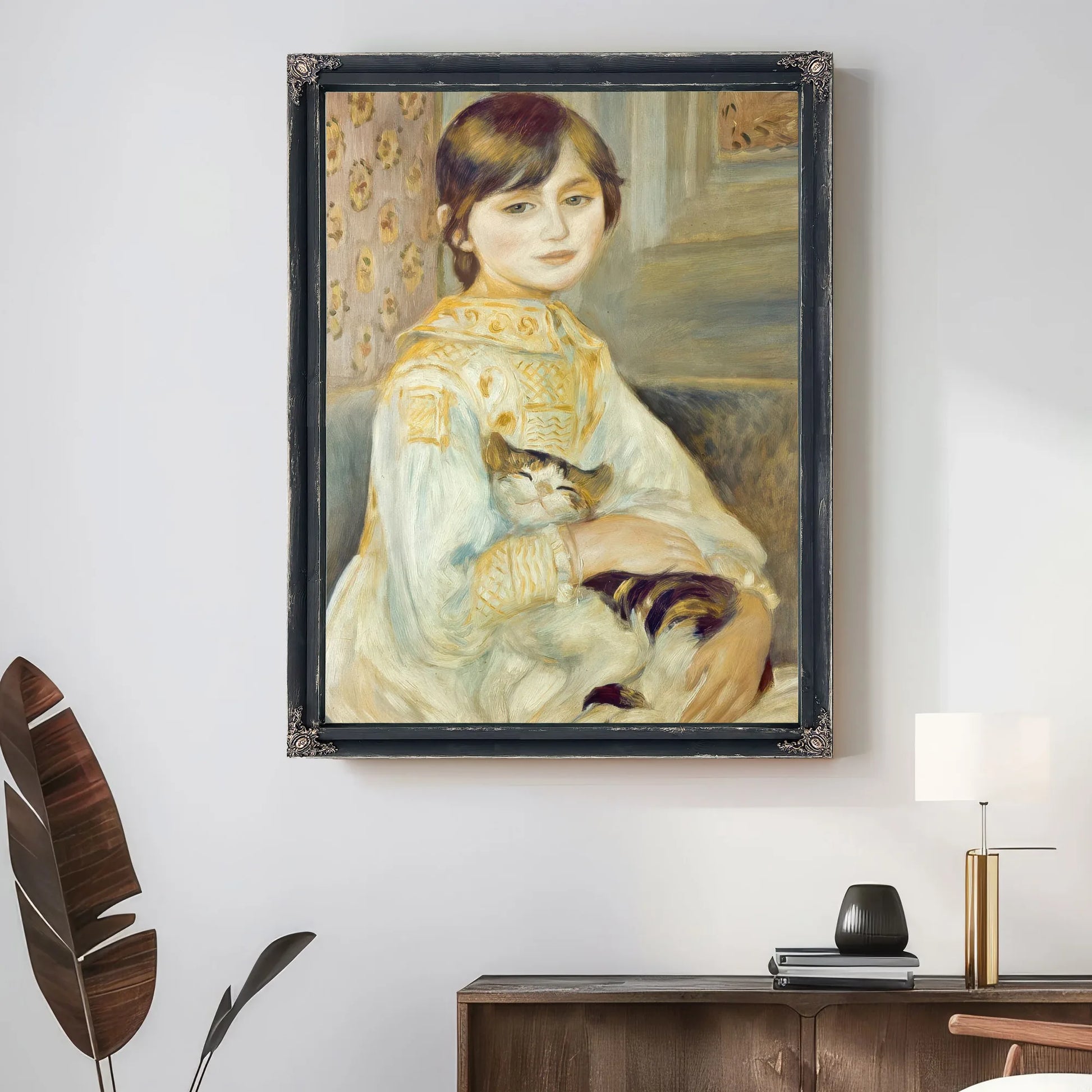 Julie Manet With Cat By Pierre Auguste Renoir Fine Art Print