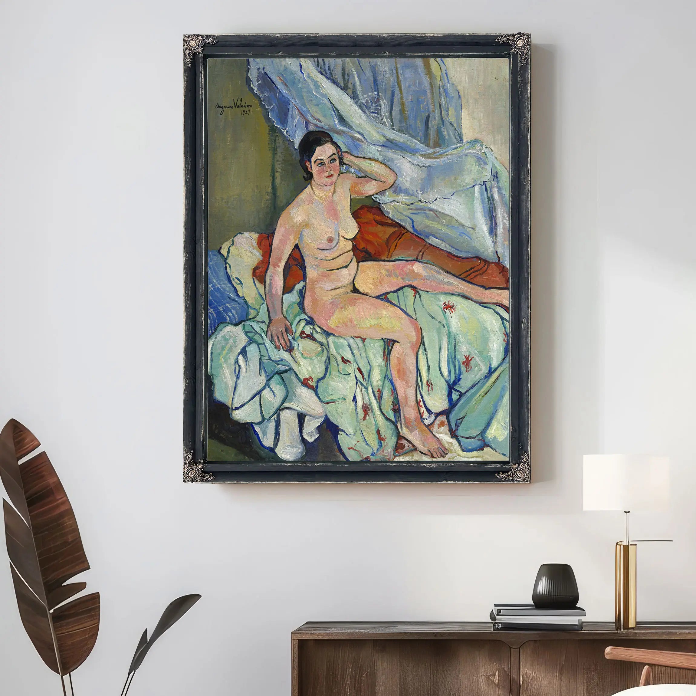 Nu Assis Au Bord D Un Lit by Suzanne Valadon