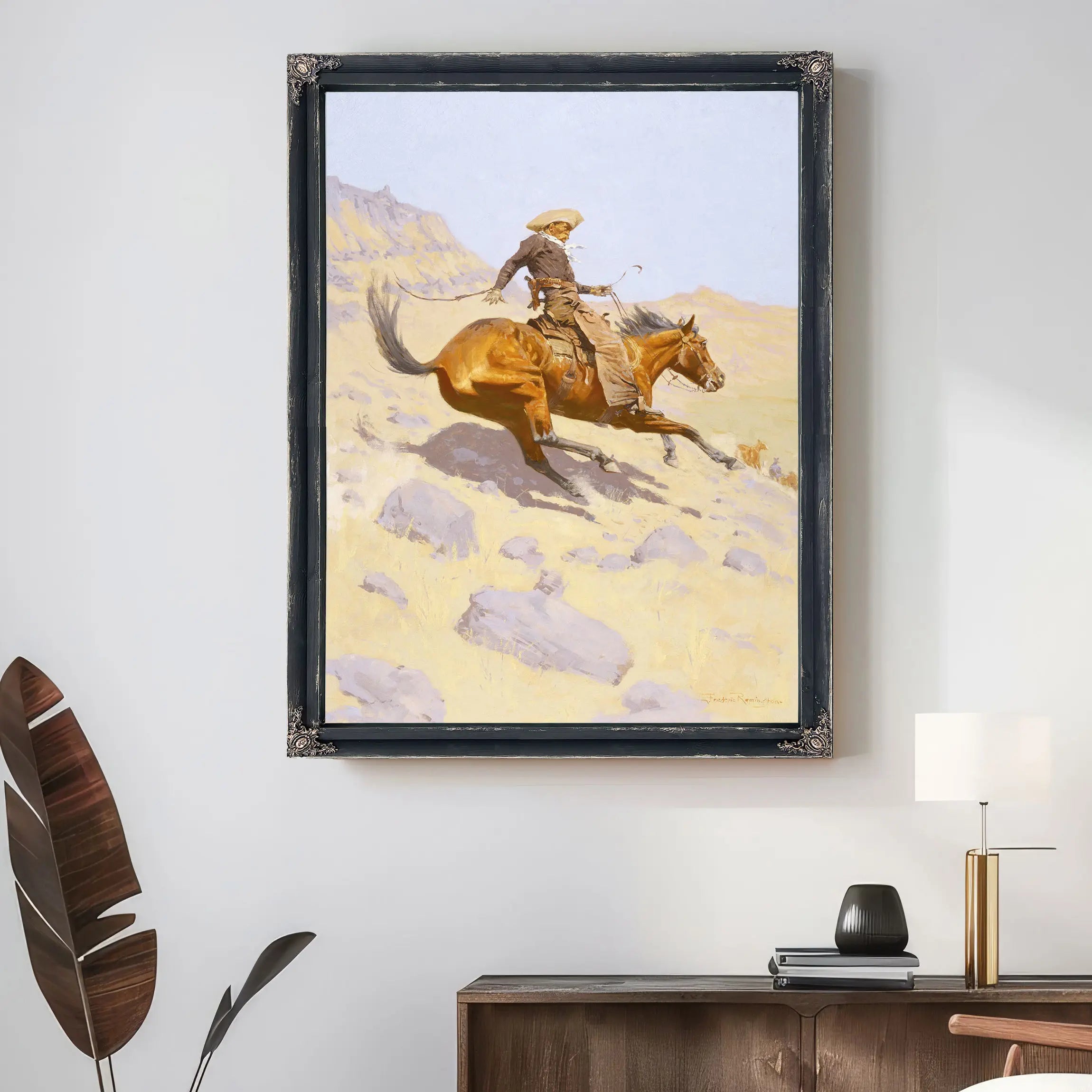 The Cowboy By Frederic S Remington  by Frederic Remington