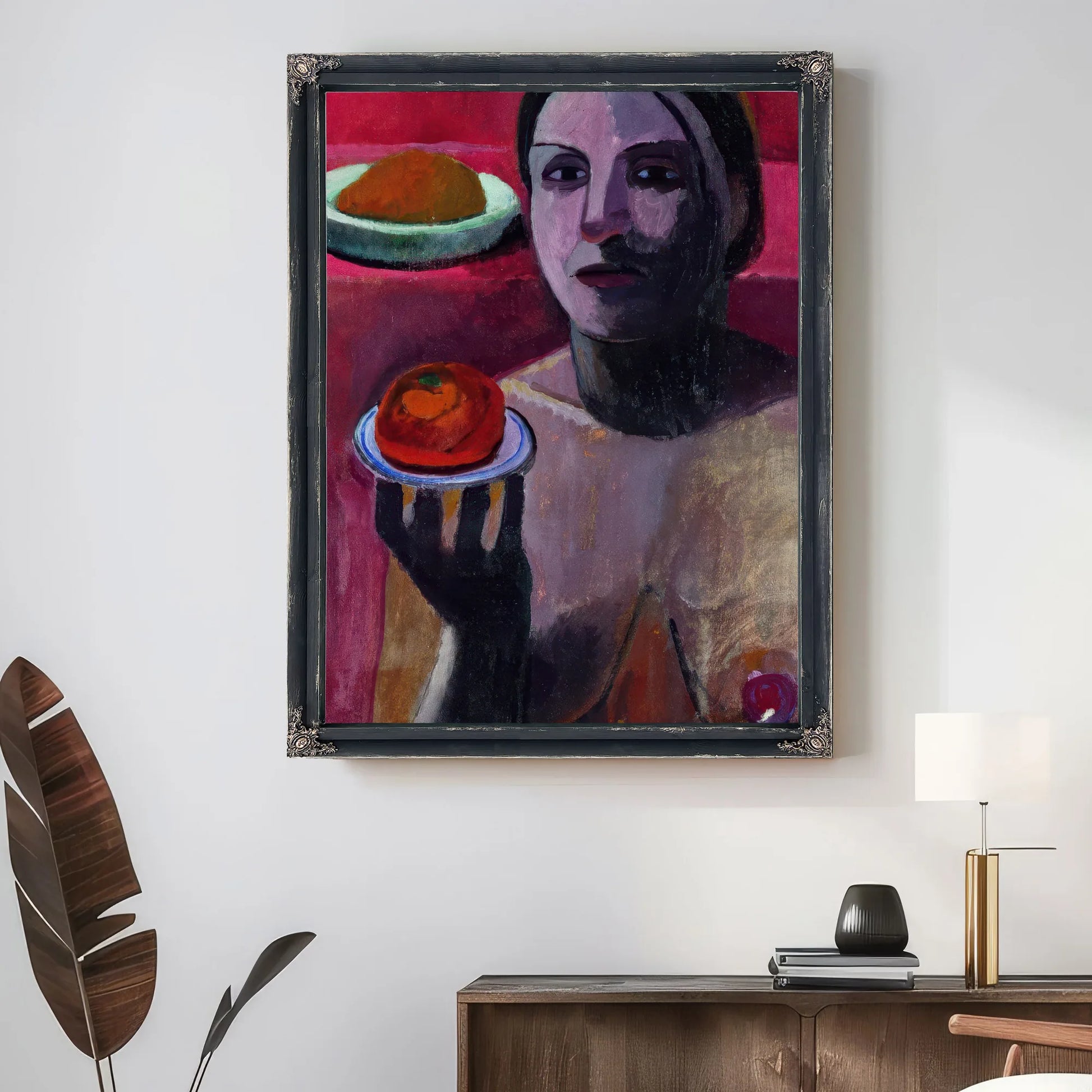 Paula Modersohn Becker Italian Woman With A Plate In Her Raised Hand 1906 Trivium Art History By Paula Modersohn Becker Fine Art Print